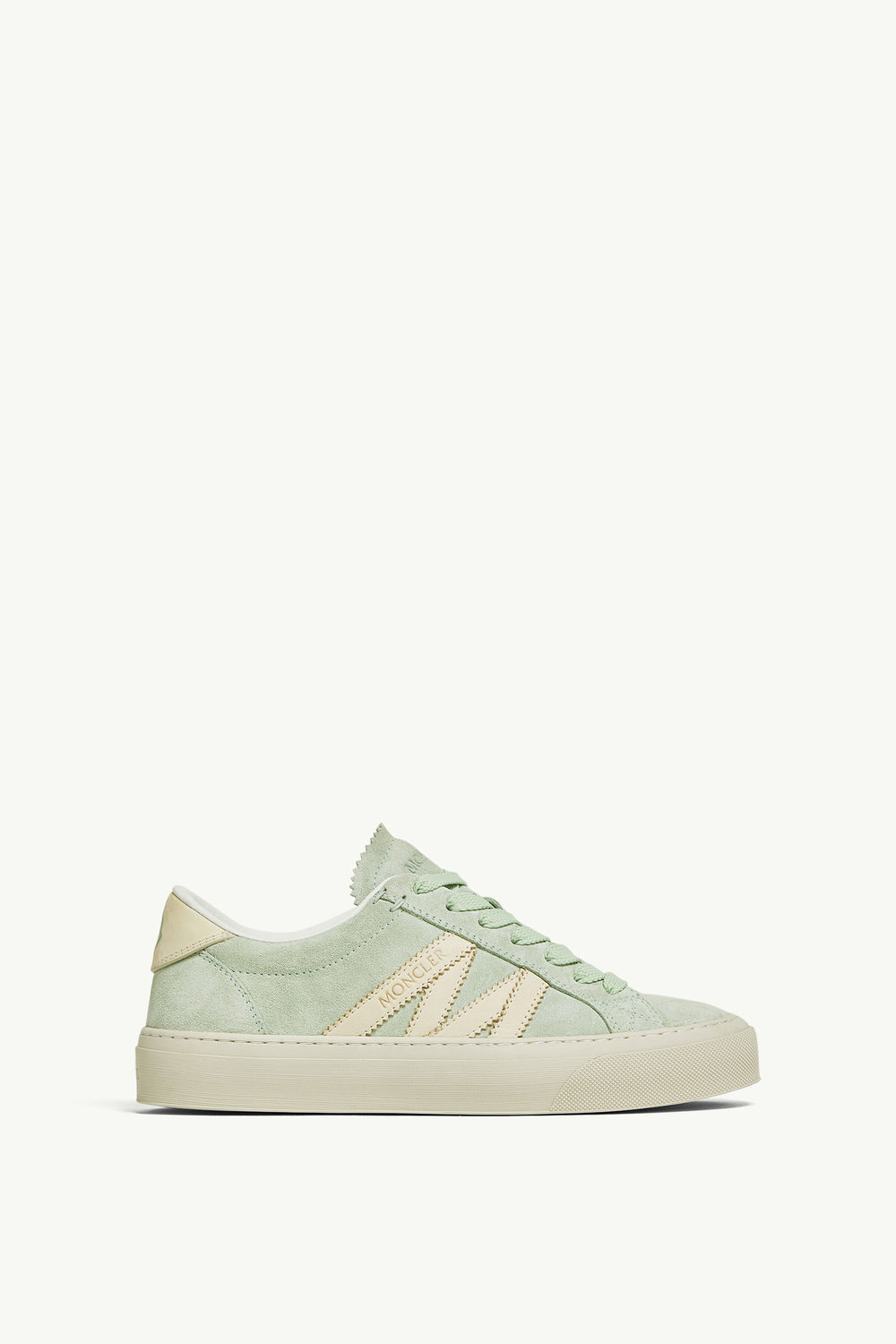 Monaco2 Suede & Nubuck Trainers Women Turquoise Moncler 0