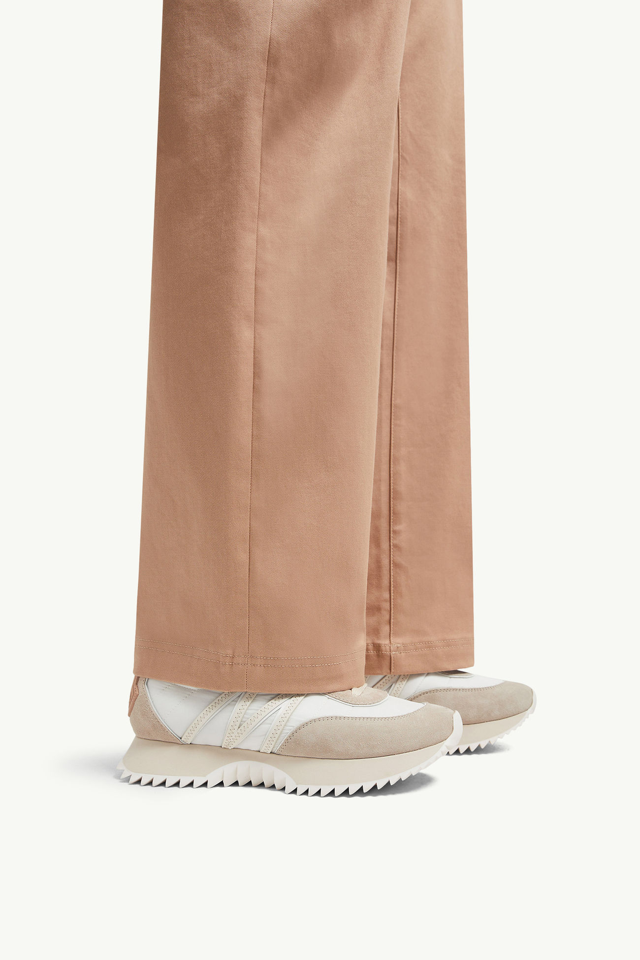 Pacey麂皮運動鞋 女士 米色和白色 Moncler 1