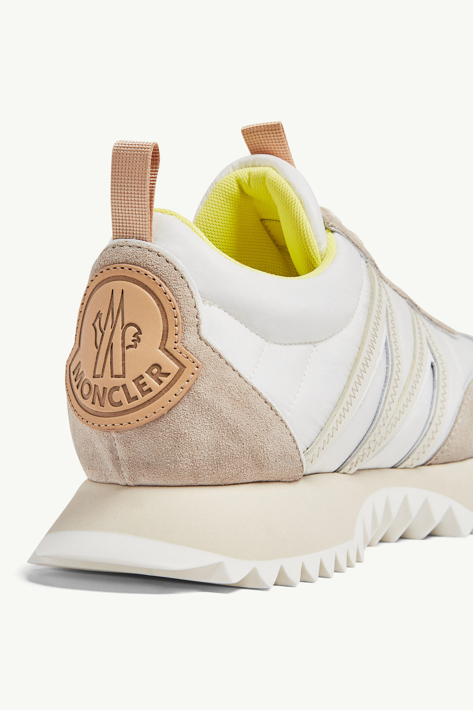 Pacey麂皮運動鞋 女士 米色和白色 Moncler 3
