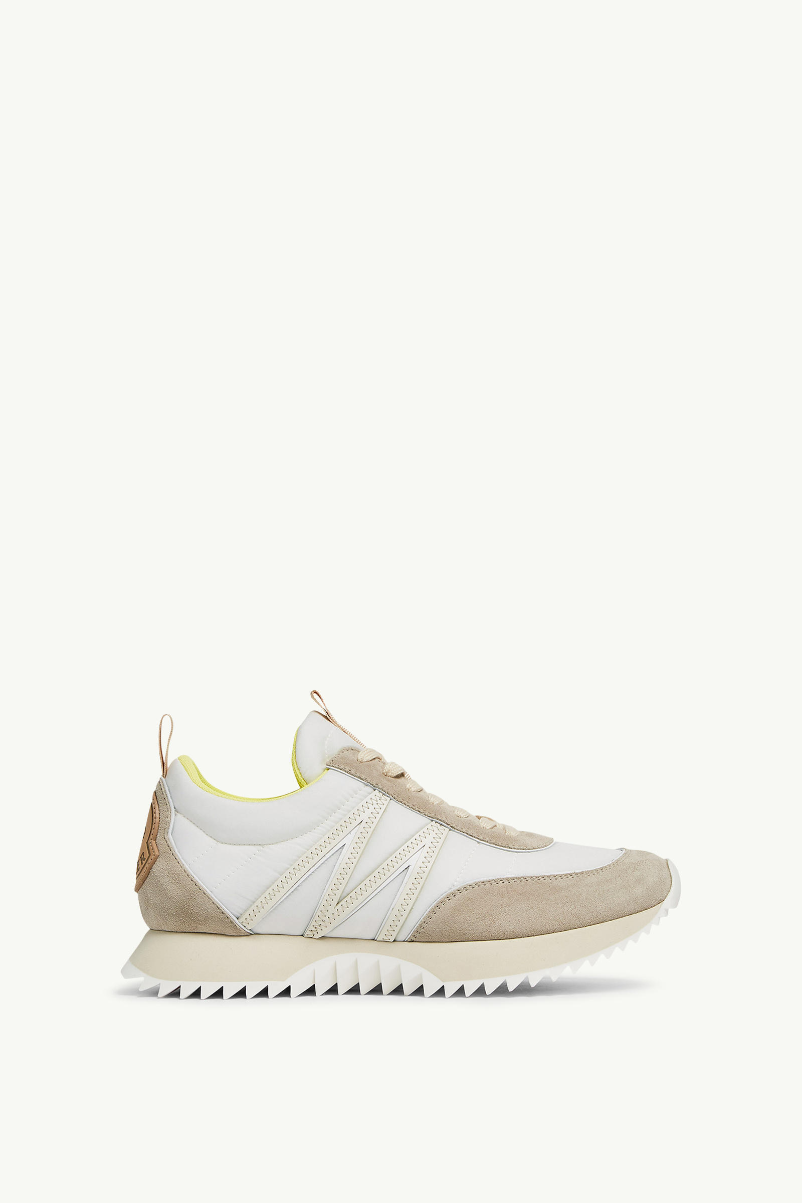 Pacey麂皮運動鞋 女士 米色和白色 Moncler 0