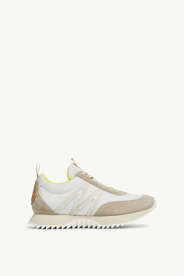 Sneaker Pacey in pelle scamosciata Donna Beige & Bianco Moncler 0