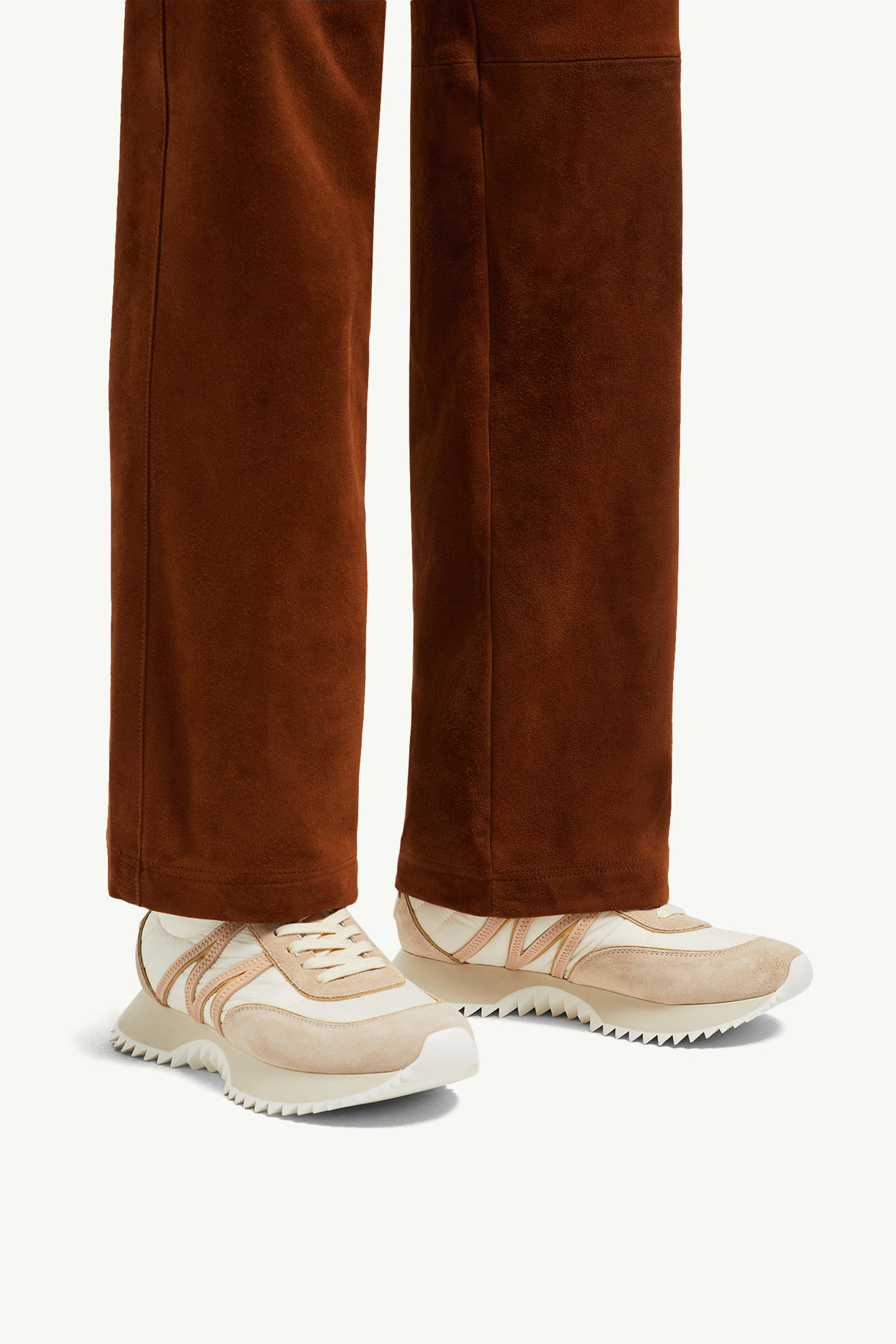 Sneakers Pacey en daim Femmes Blanc Ivoire Moncler 1