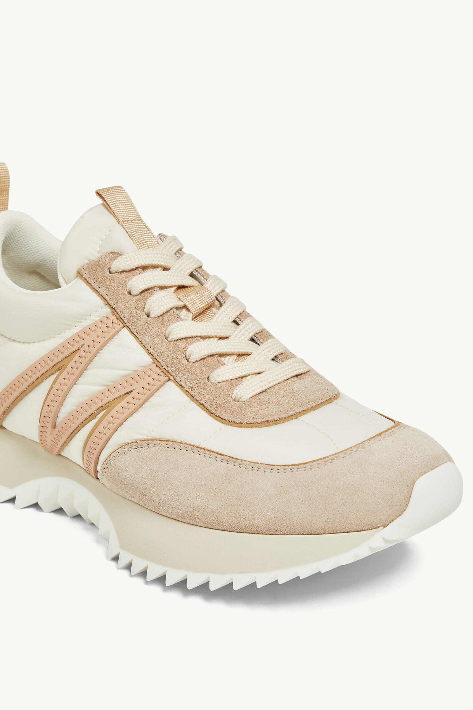 Pacey Suede Trainers Women White Ivory Moncler 2
