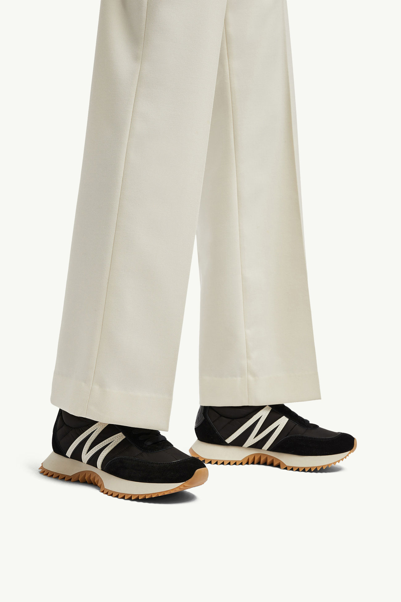 Sneaker Pacey in pelle scamosciata Donna Nero Moncler 1