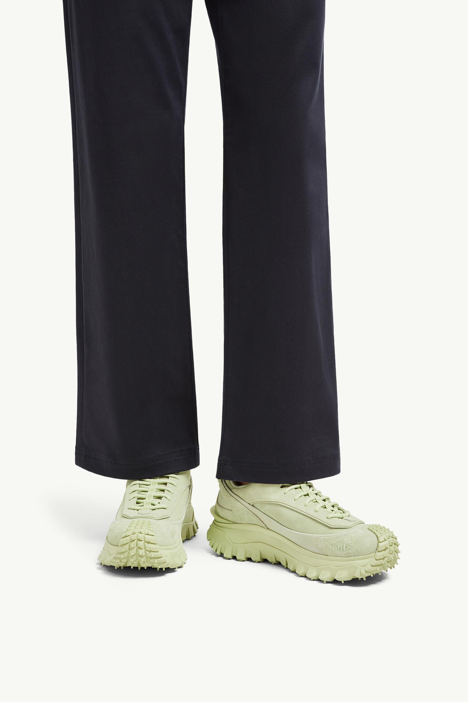Trailgrip Momint Nubuck & Suede Trainers Women Pastel Green Moncler 1