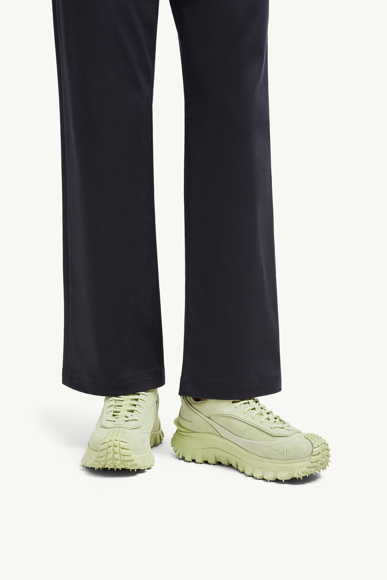 Trailgrip Momint Nubuck & Suede Sneakers Women Pastel Green Moncler 1