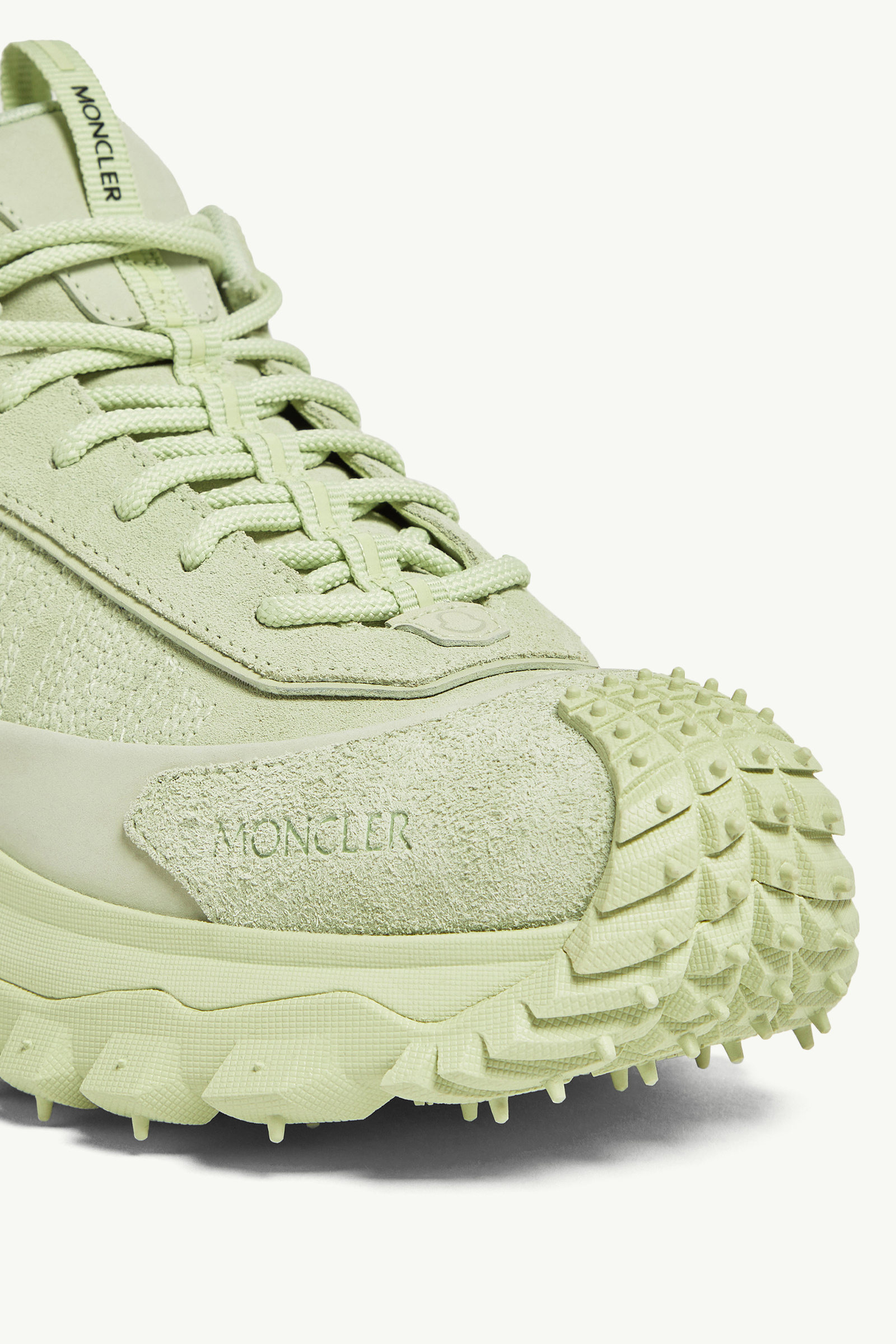 Trailgrip Momint Nubuck & Suede Trainers Women Pastel Green Moncler 2
