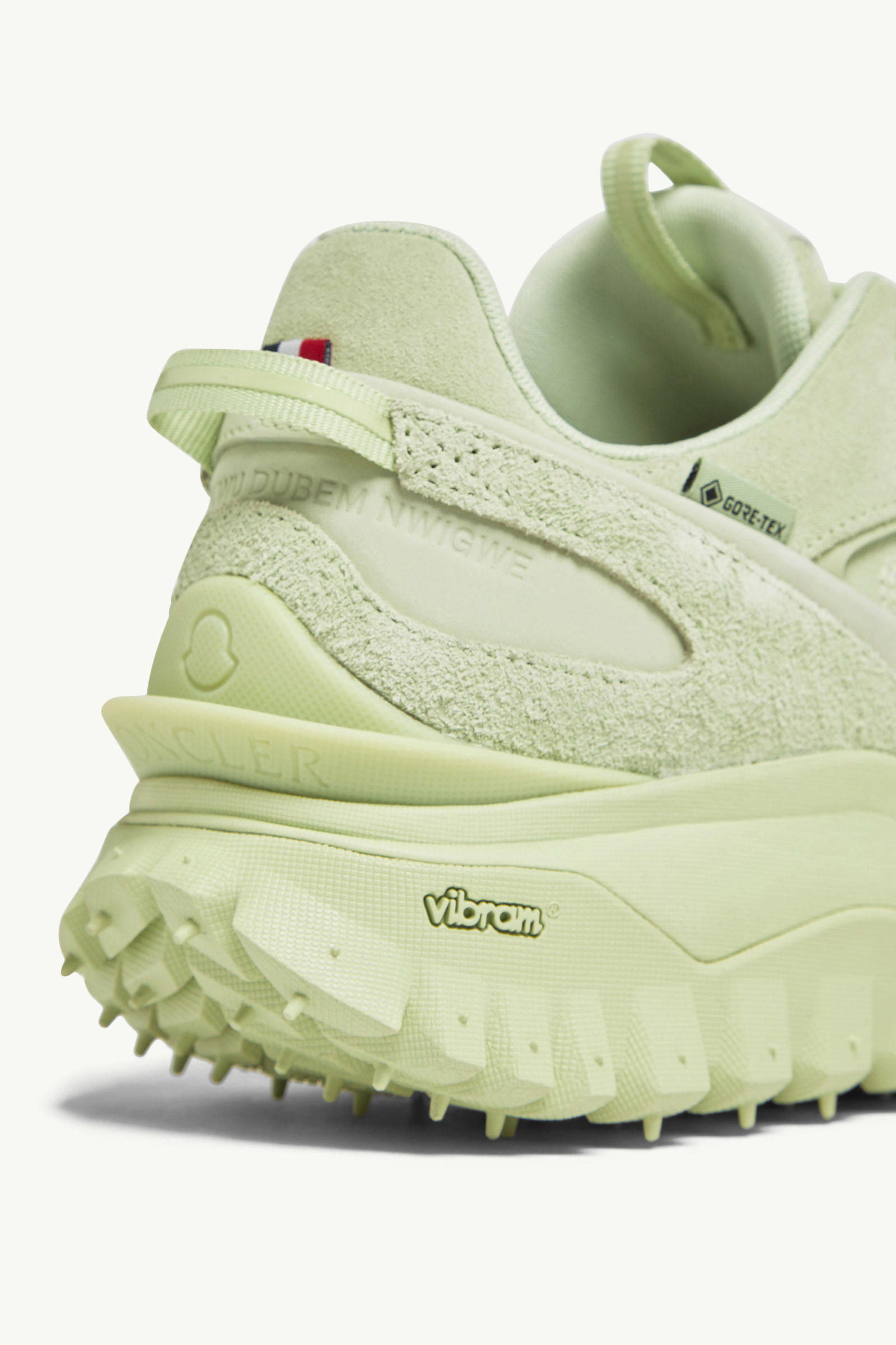 Trailgrip Momint Nubuck & Suede Trainers Women Pastel Green Moncler 3