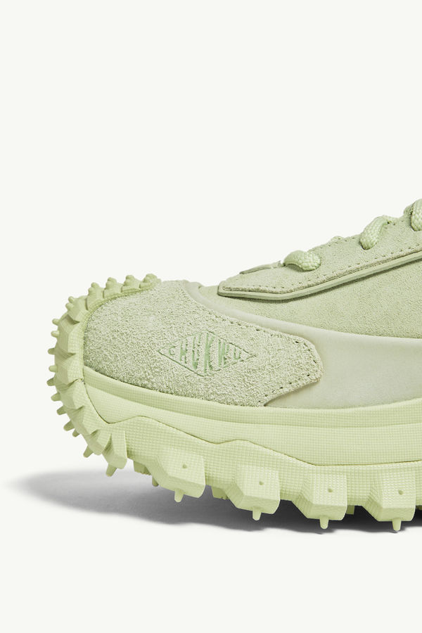 Trailgrip Momint Nubuck & Suede Trainers Women Pastel Green Moncler 7