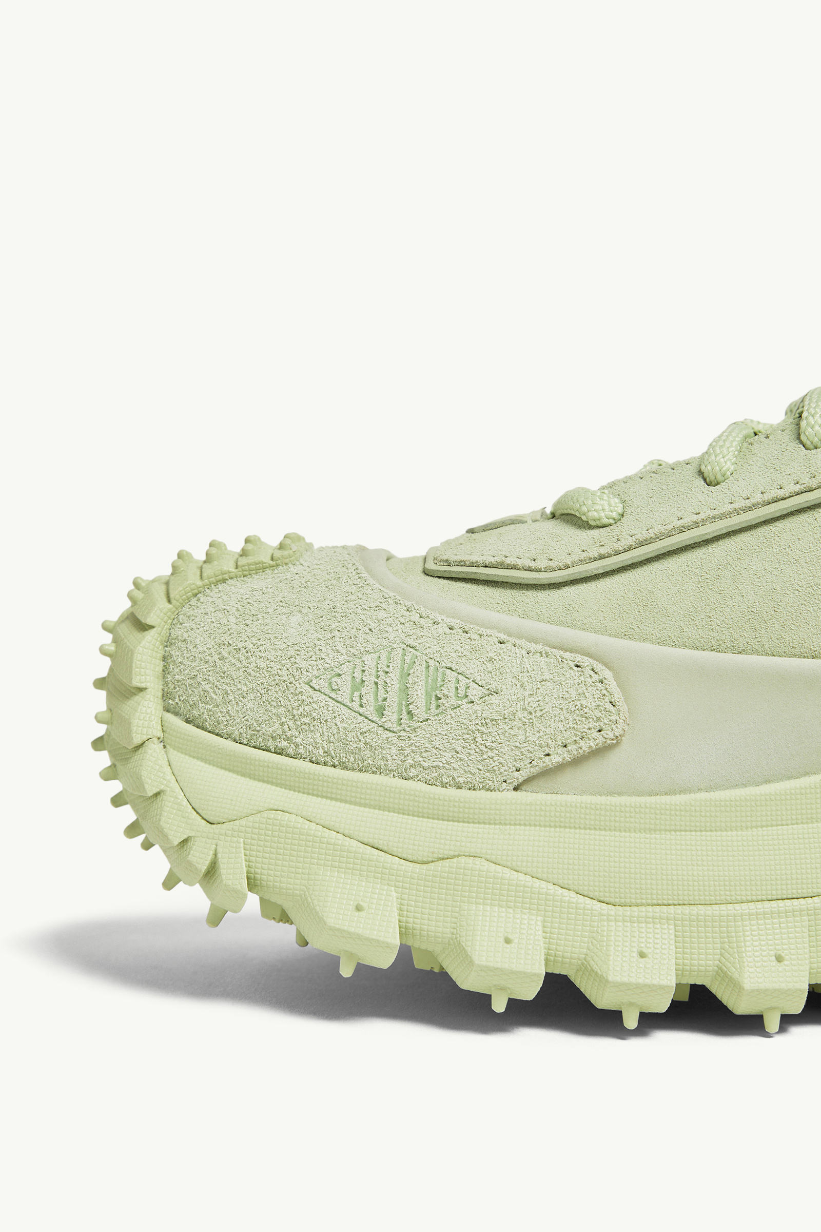Trailgrip Momint Nubuck & Suede Trainers Women Pastel Green Moncler 7