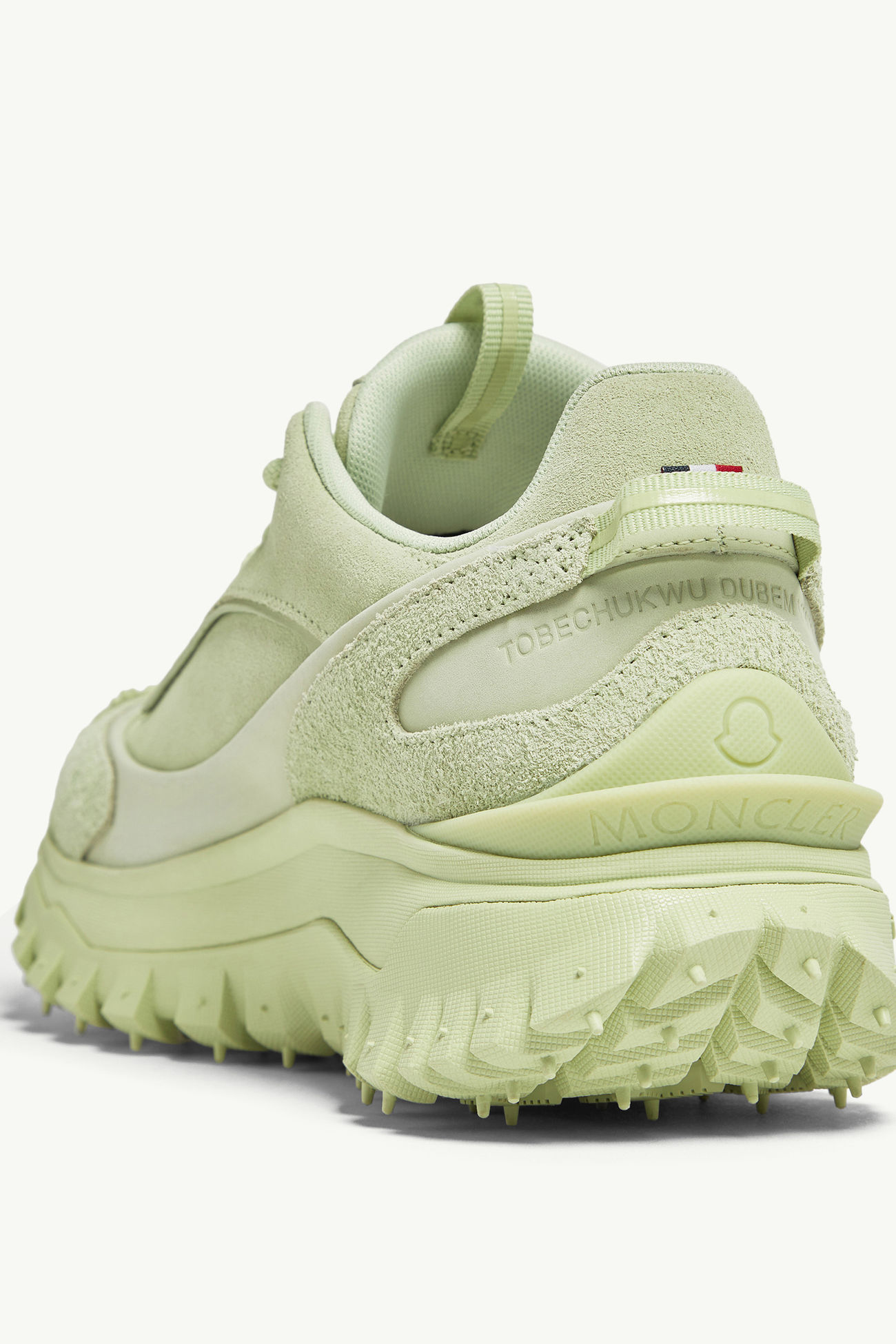 Trailgrip Momint Nubuck & Suede Sneakers Women Pastel Green Moncler 8