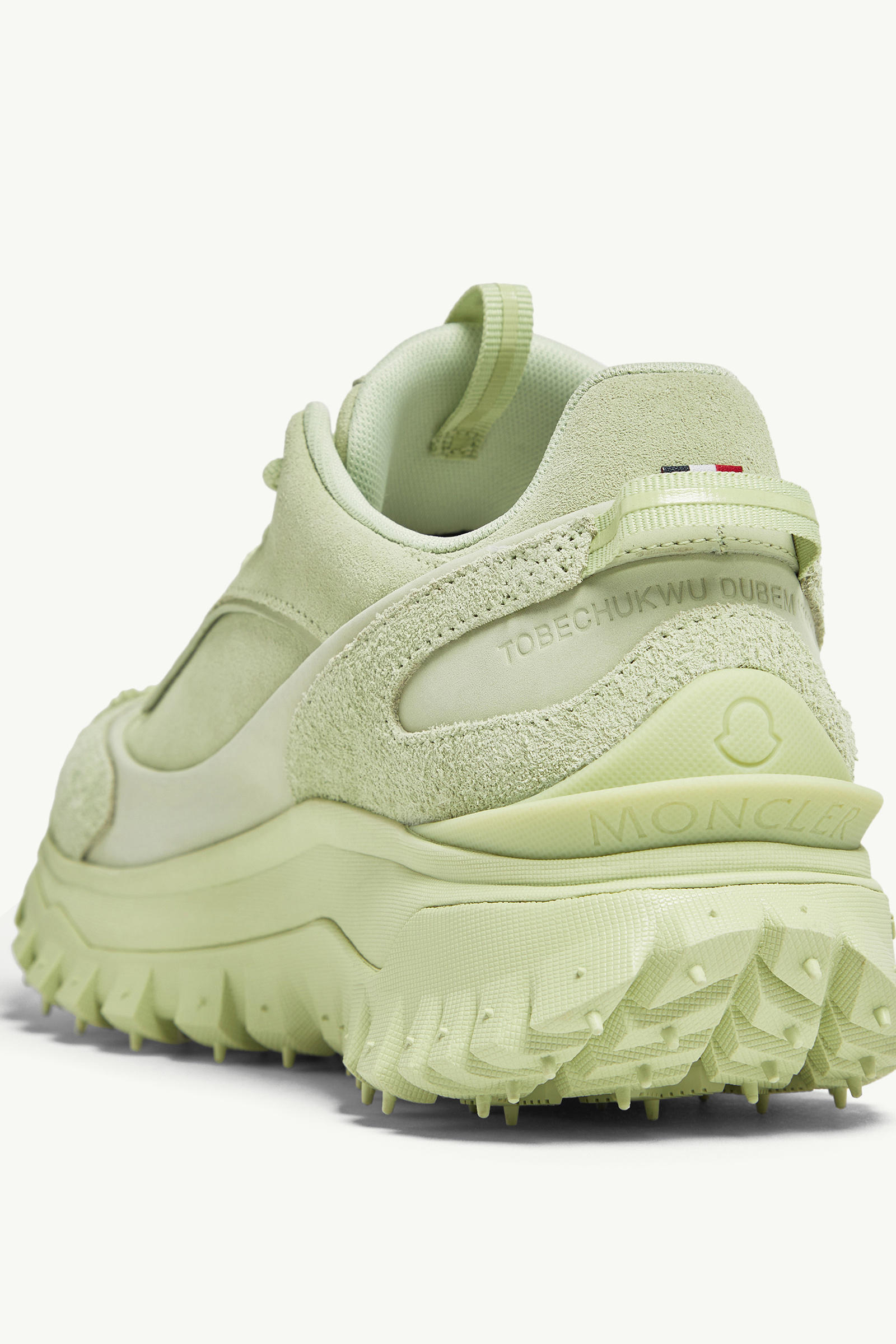 Trailgrip Momint Nubuck & Suede Trainers Women Pastel Green Moncler 8