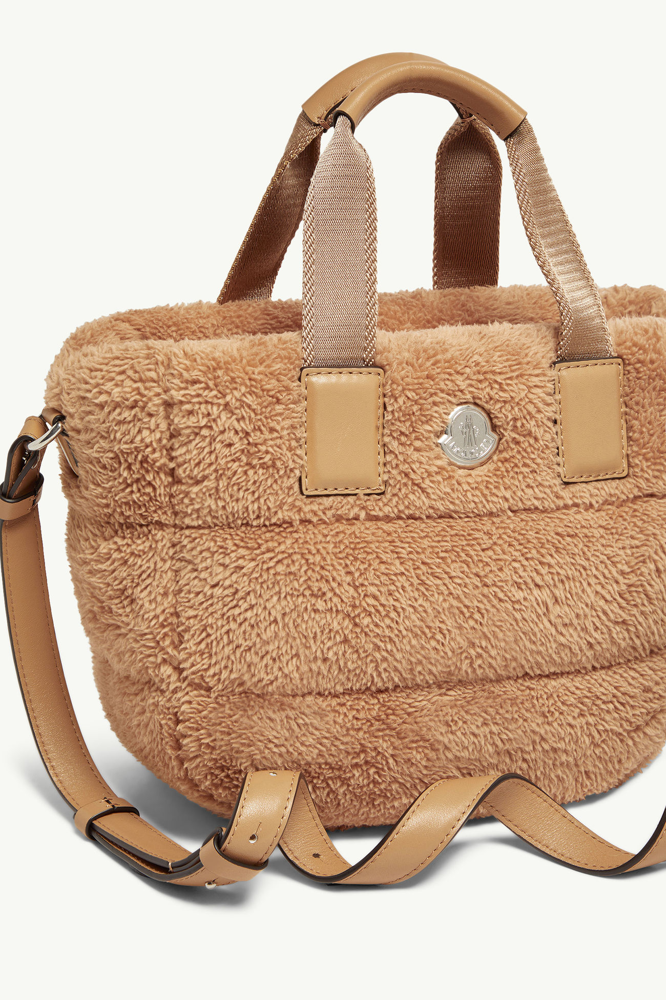 Caradoc Teddy Mini Tote Bag Women Camel Beige Moncler 2