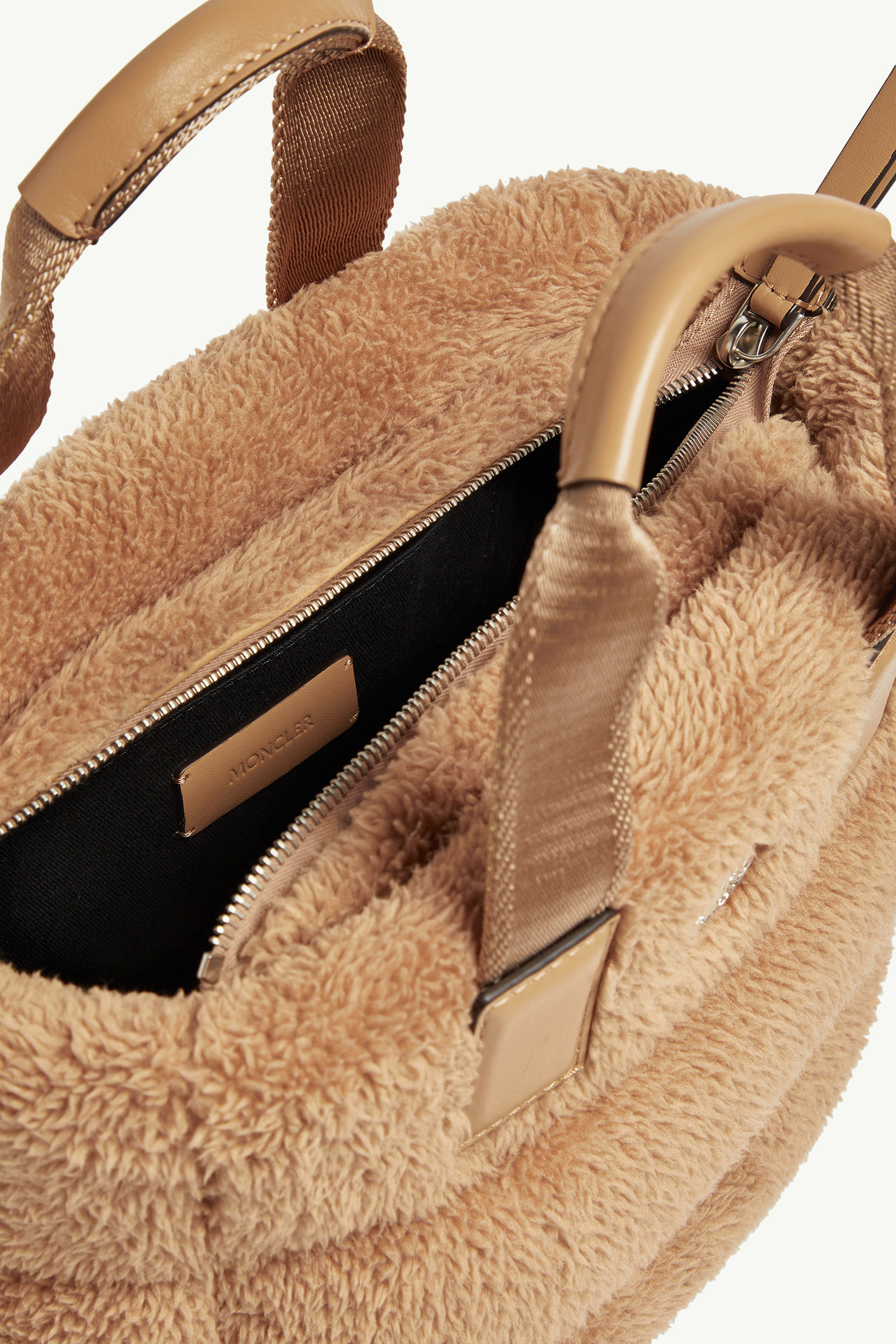 Caradoc Teddy Mini Tote Bag Women Camel Beige Moncler 4