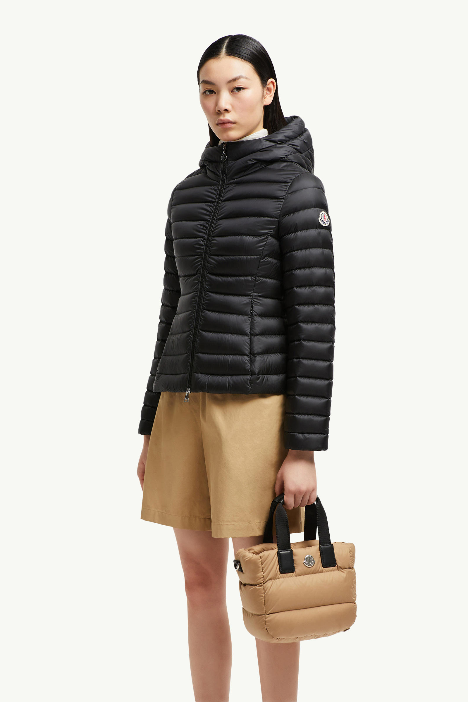 Caradoc Water-Repellent Mini Tote Bag Women Beige Moncler 1
