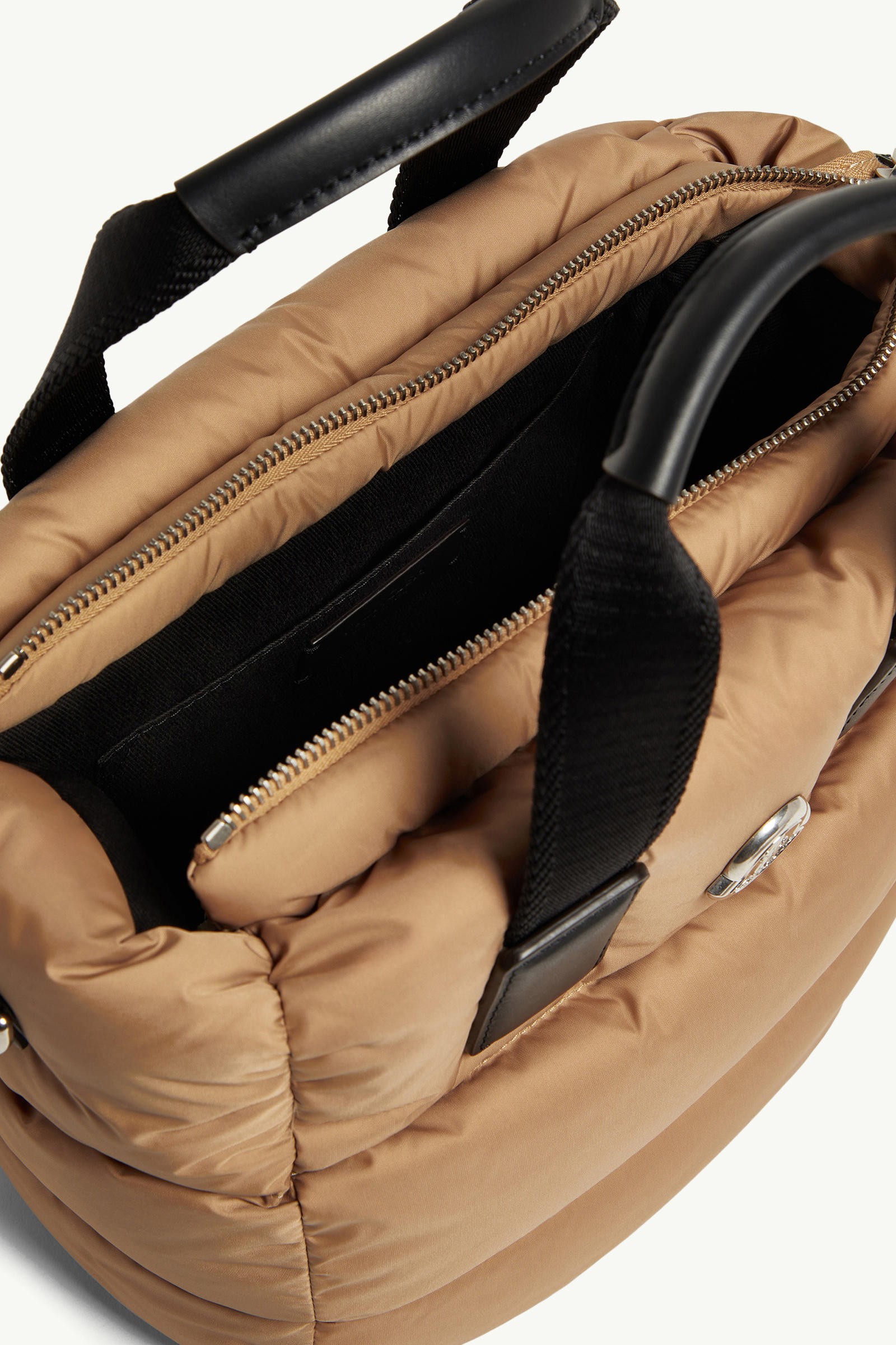 Caradoc Water-Repellent Mini Tote Bag Women Beige Moncler 4