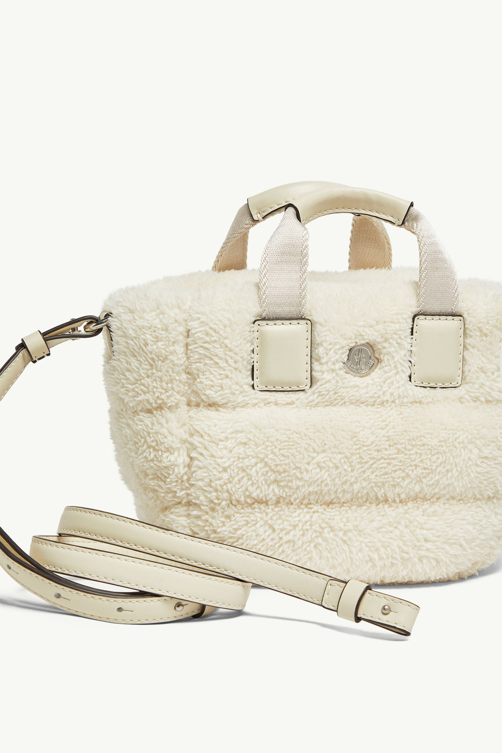 Caradoc Shearling Mini Tote Women White Moncler 2