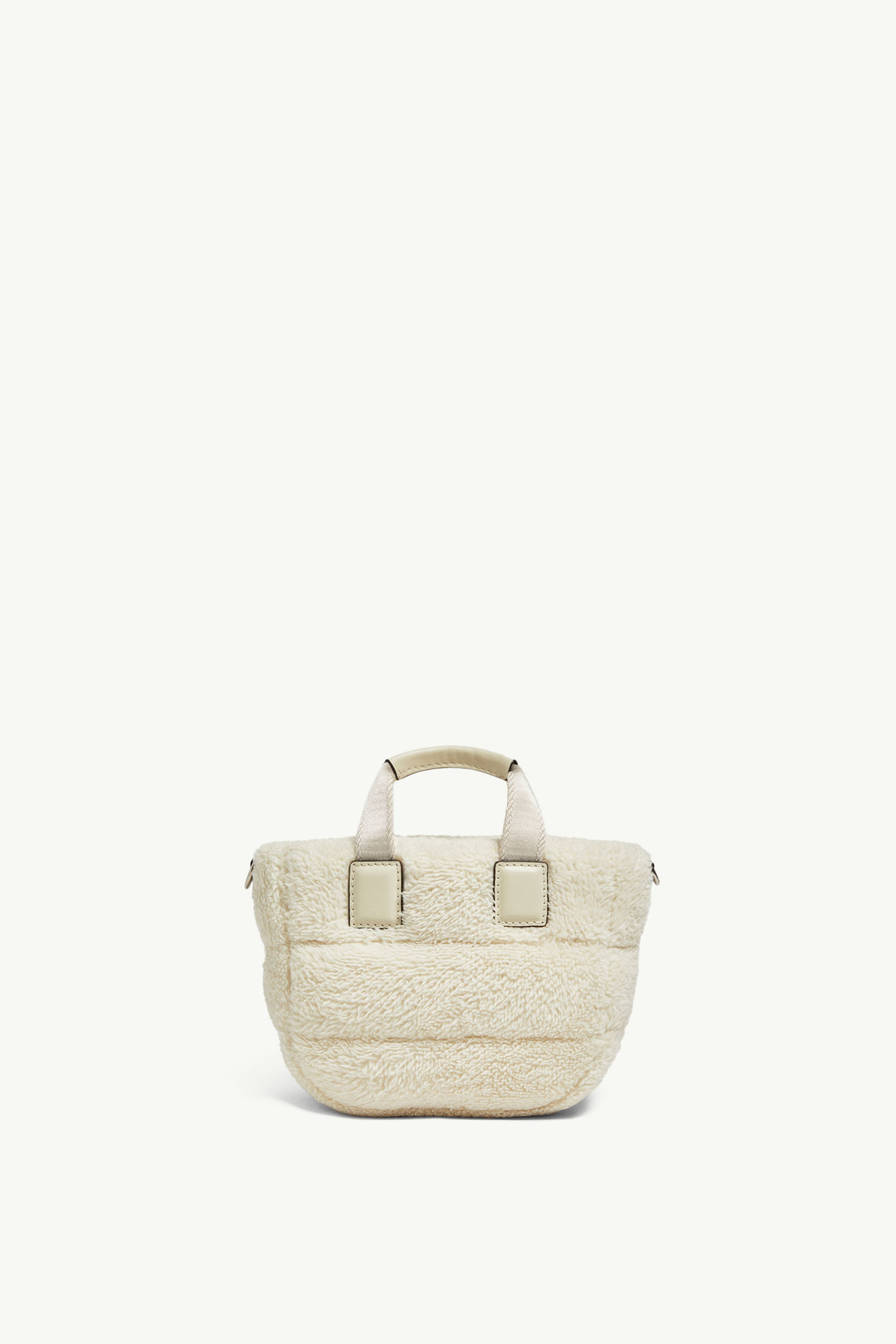 Mini-cabas Caradoc en shearling Femmes Blanc Moncler 3