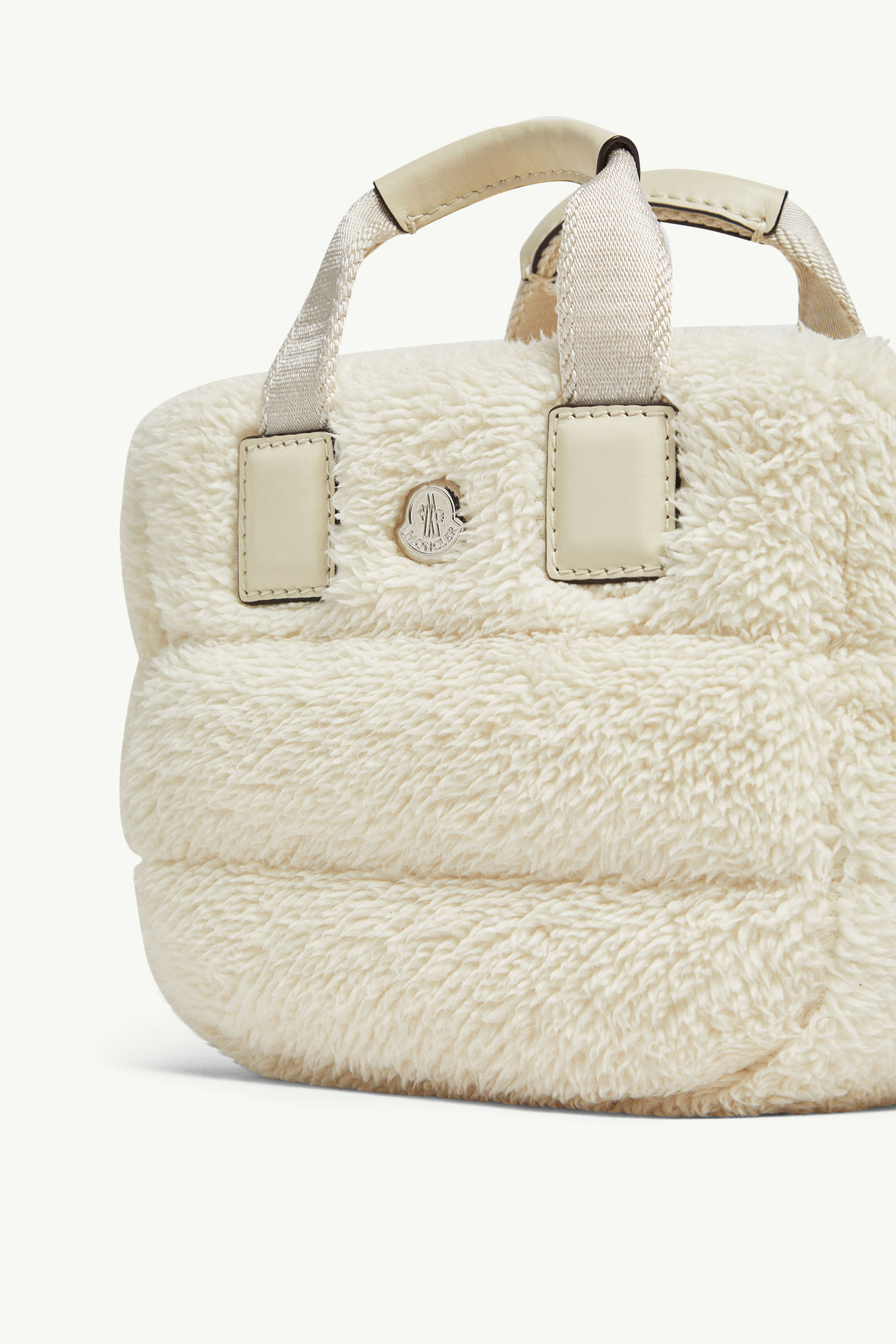 Caradoc Mini Tote Bag aus Shearling Damen Weiß Moncler 5