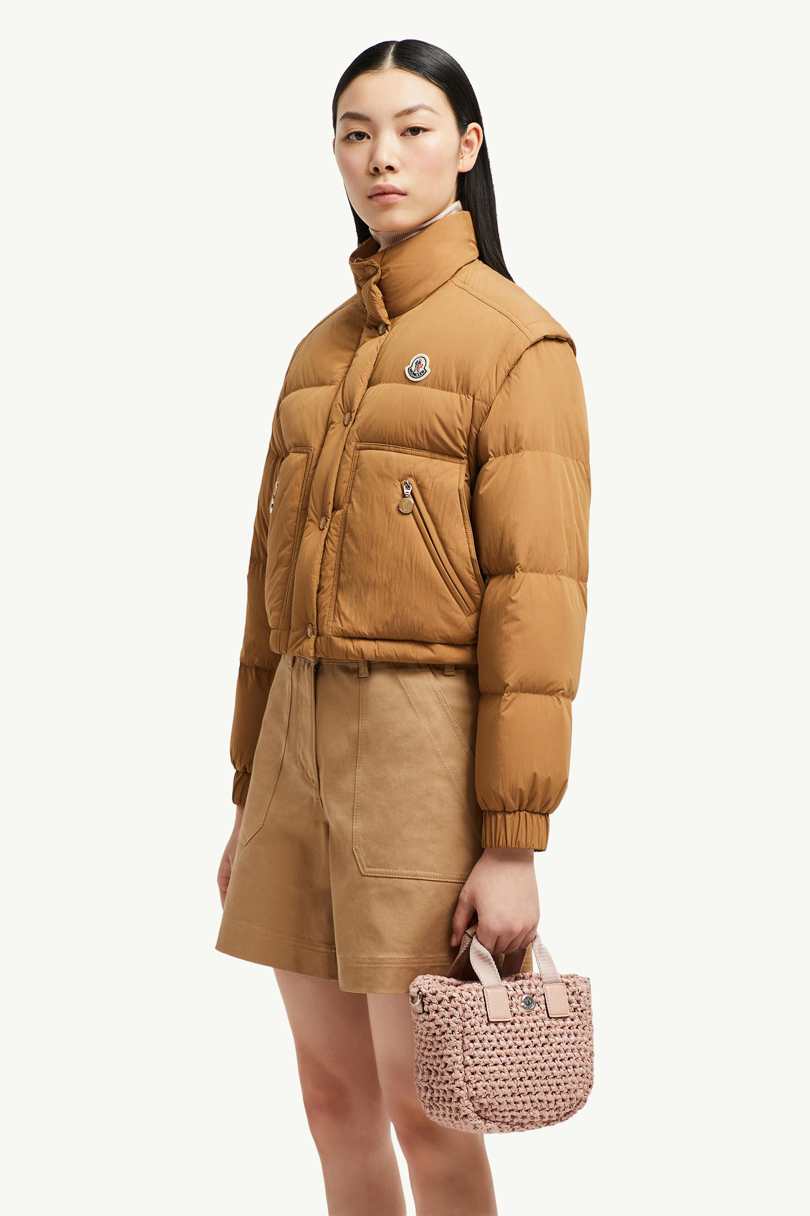 Caradoc女士编织迷你托特包 女士 粉红色 Moncler 1