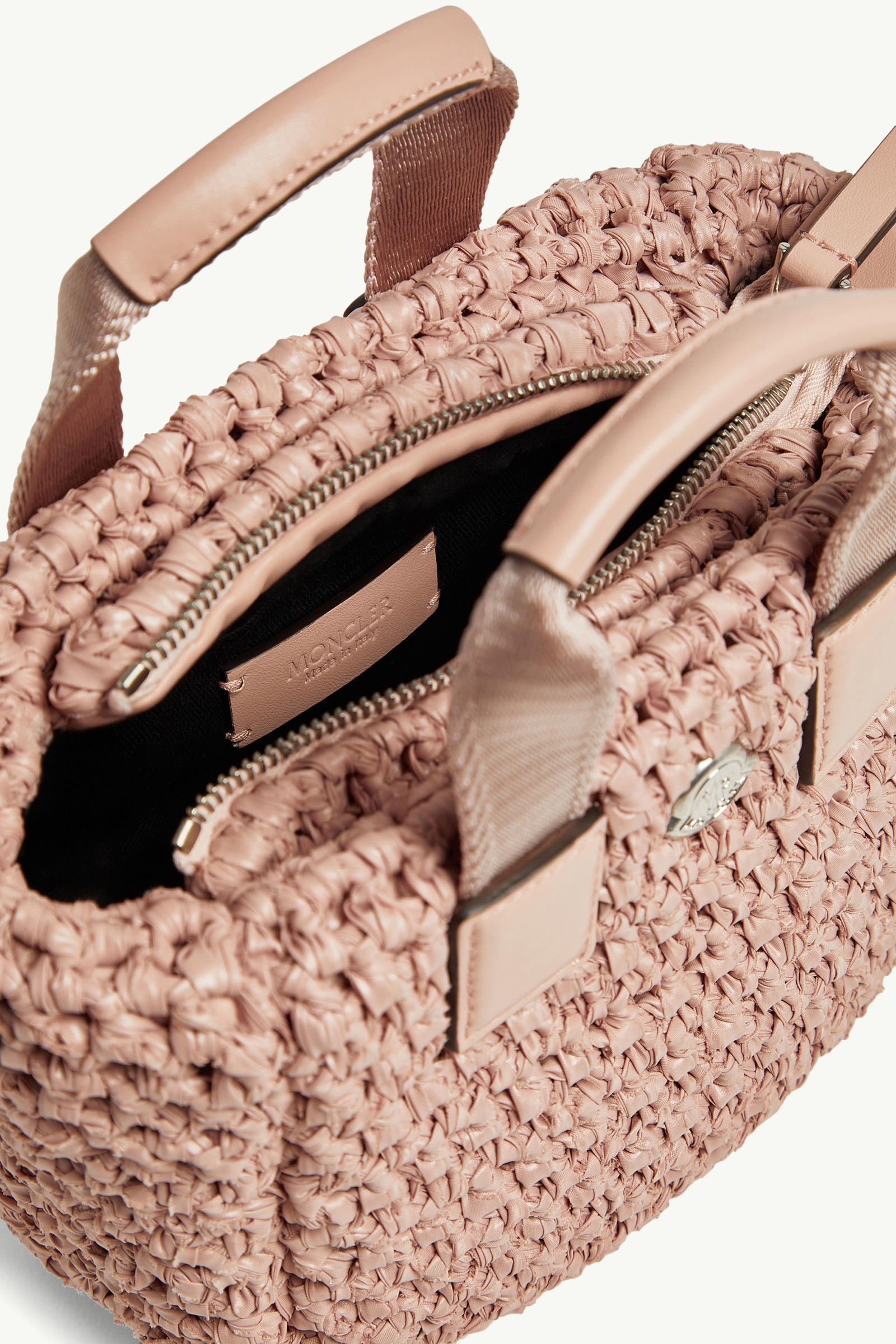 Borsa tote micro Caradoc intrecciata Donna Rosa Moncler 4