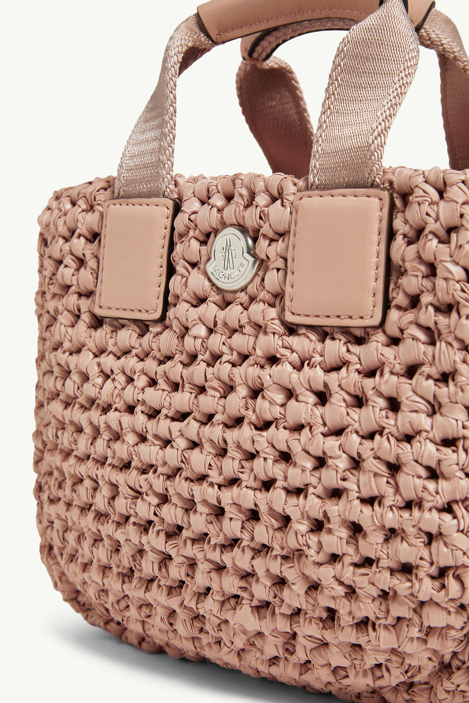 Caradoc Woven Micro Tote Bag Women Pink Moncler 5