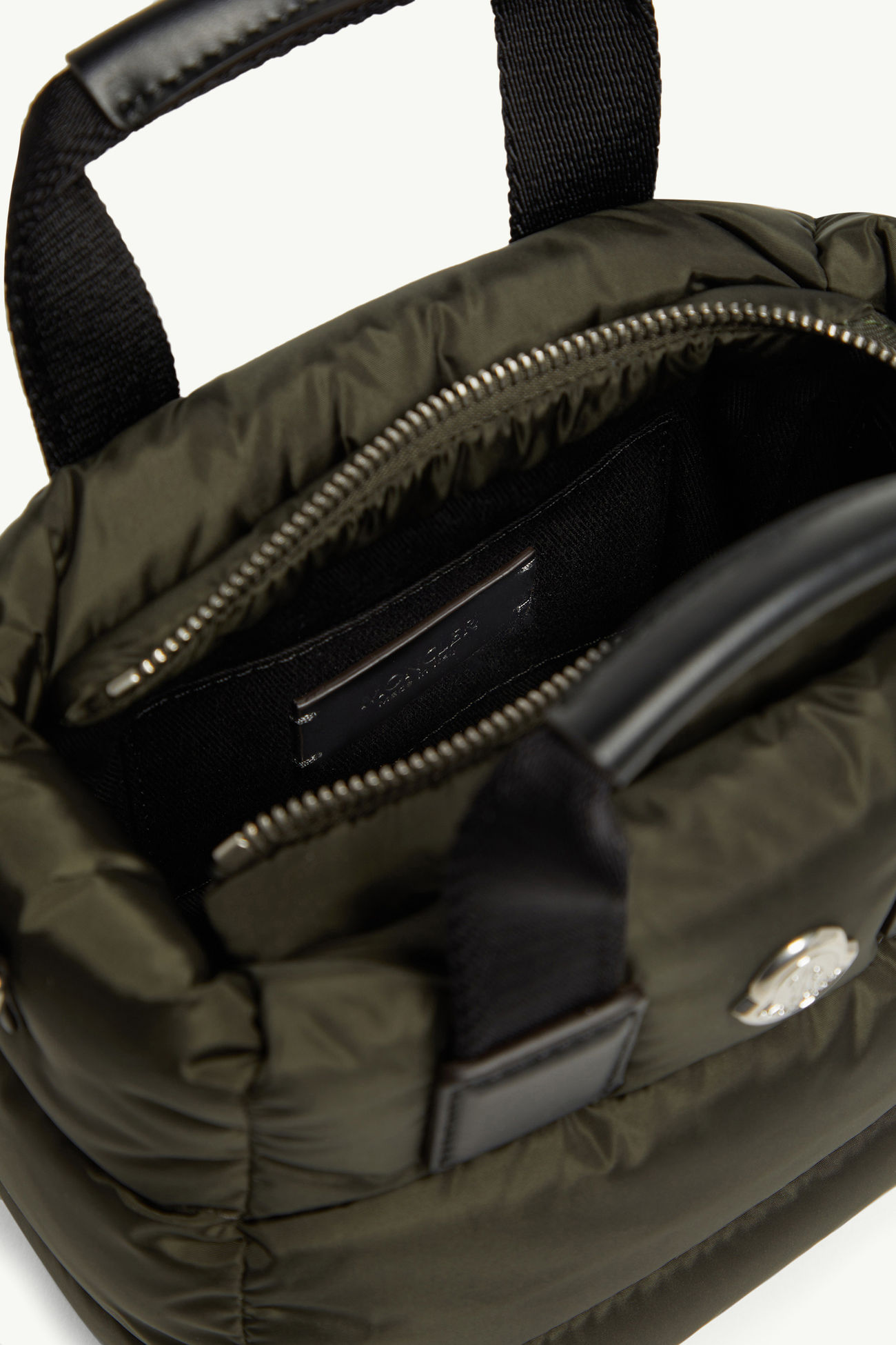 Caradoc Water-Repellent Micro Tote Bag Women Dark Green Moncler 4