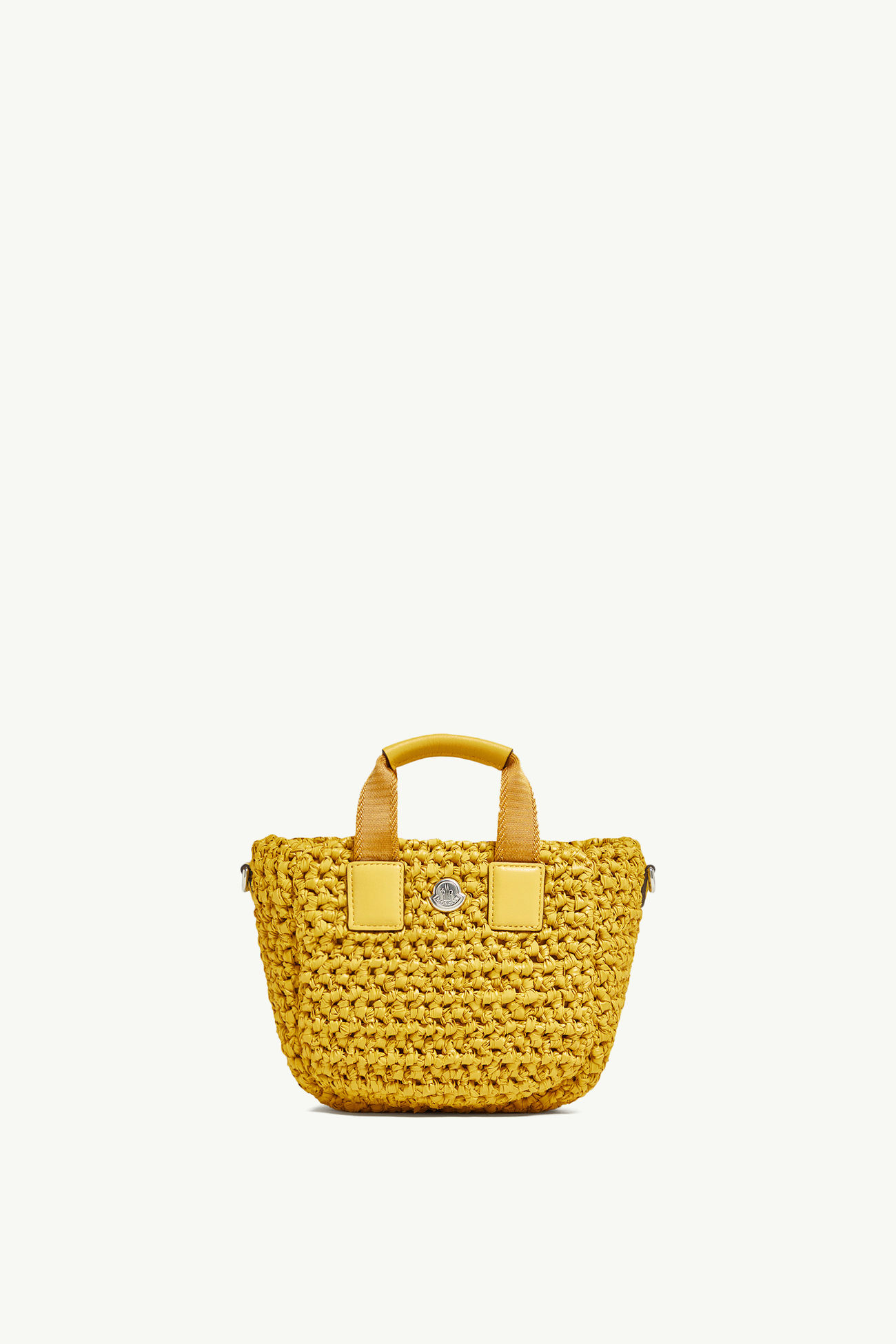 Caradoc Woven Micro Tote Bag Women Yellow Moncler 0