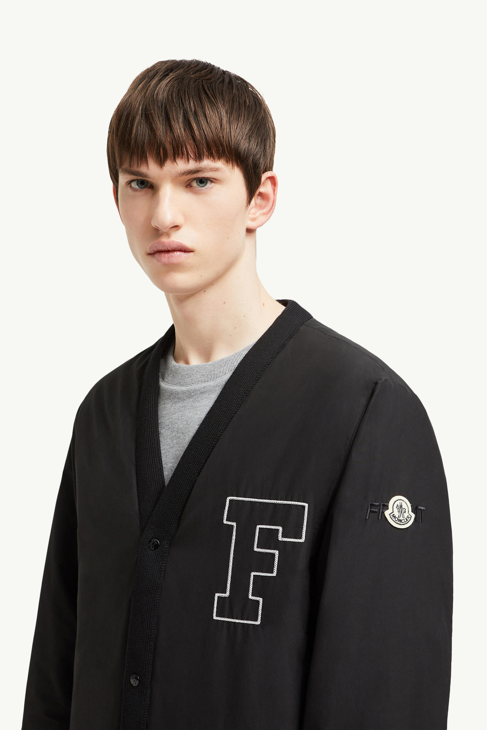 Moncler x FRGMT Anise Short Down Jacket Men Black Moncler 1