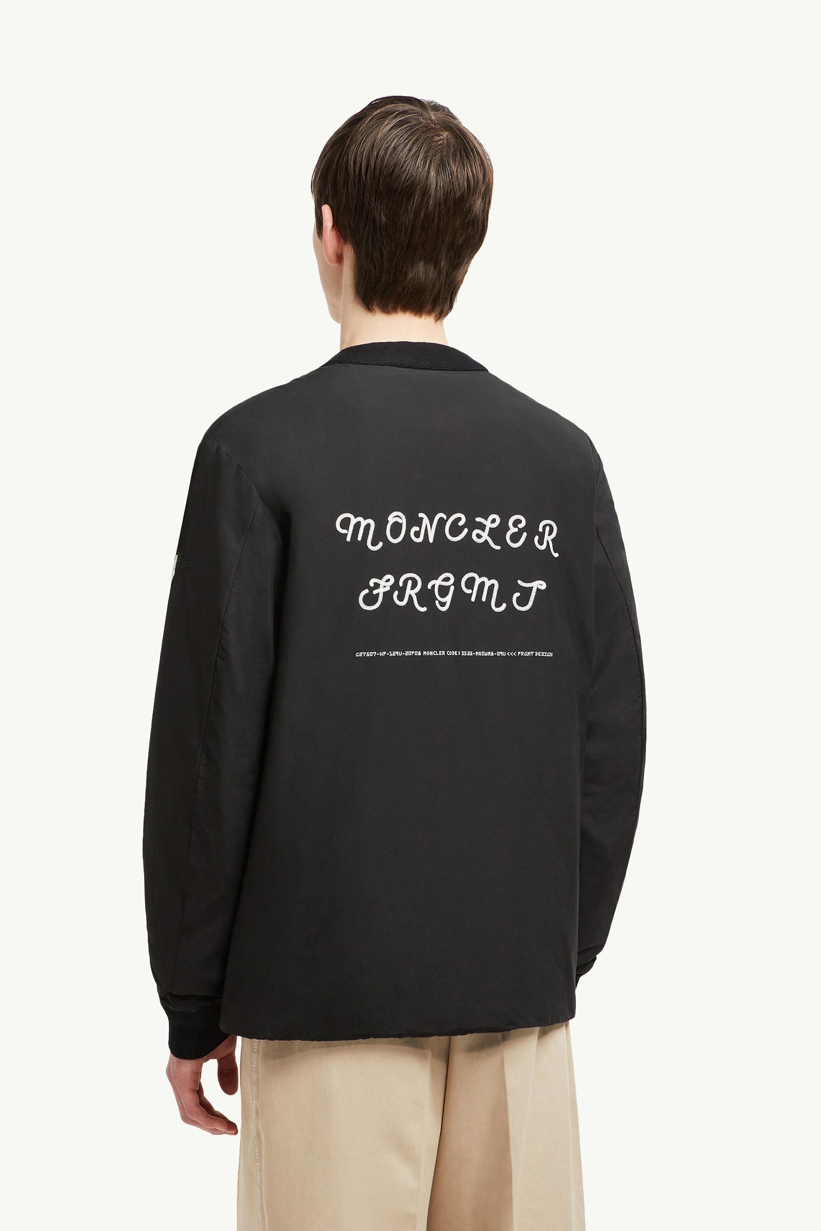 Moncler x FRGMT Anise kurze Daunenjacke Herren Schwarz Moncler 4