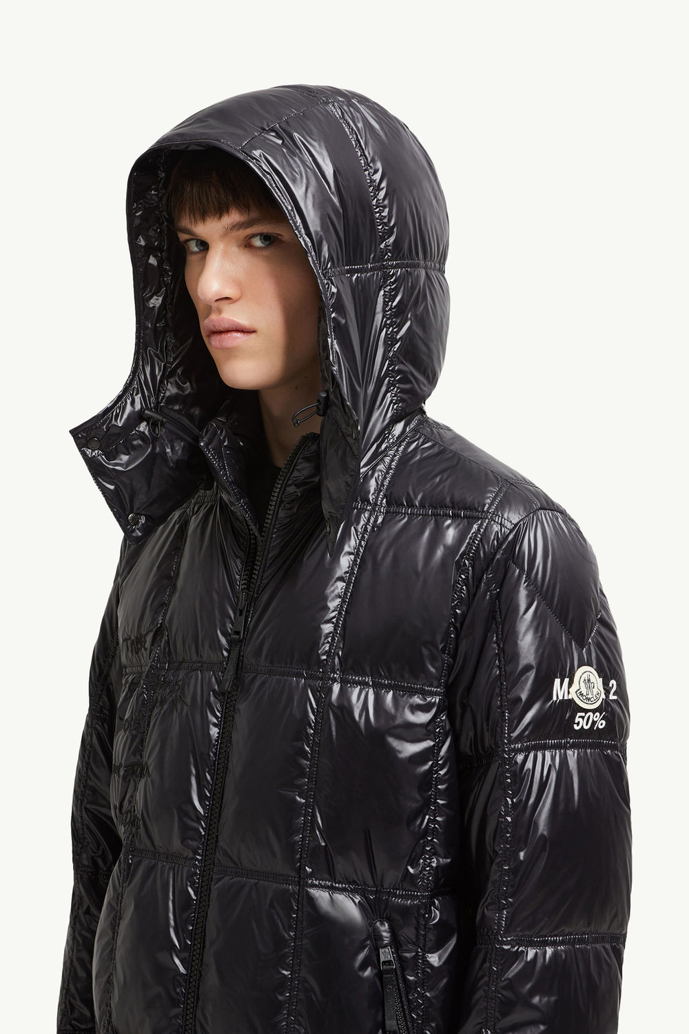 Moncler x FRGMT Chaka Hooded Short Down Jacket Men Black Moncler 1