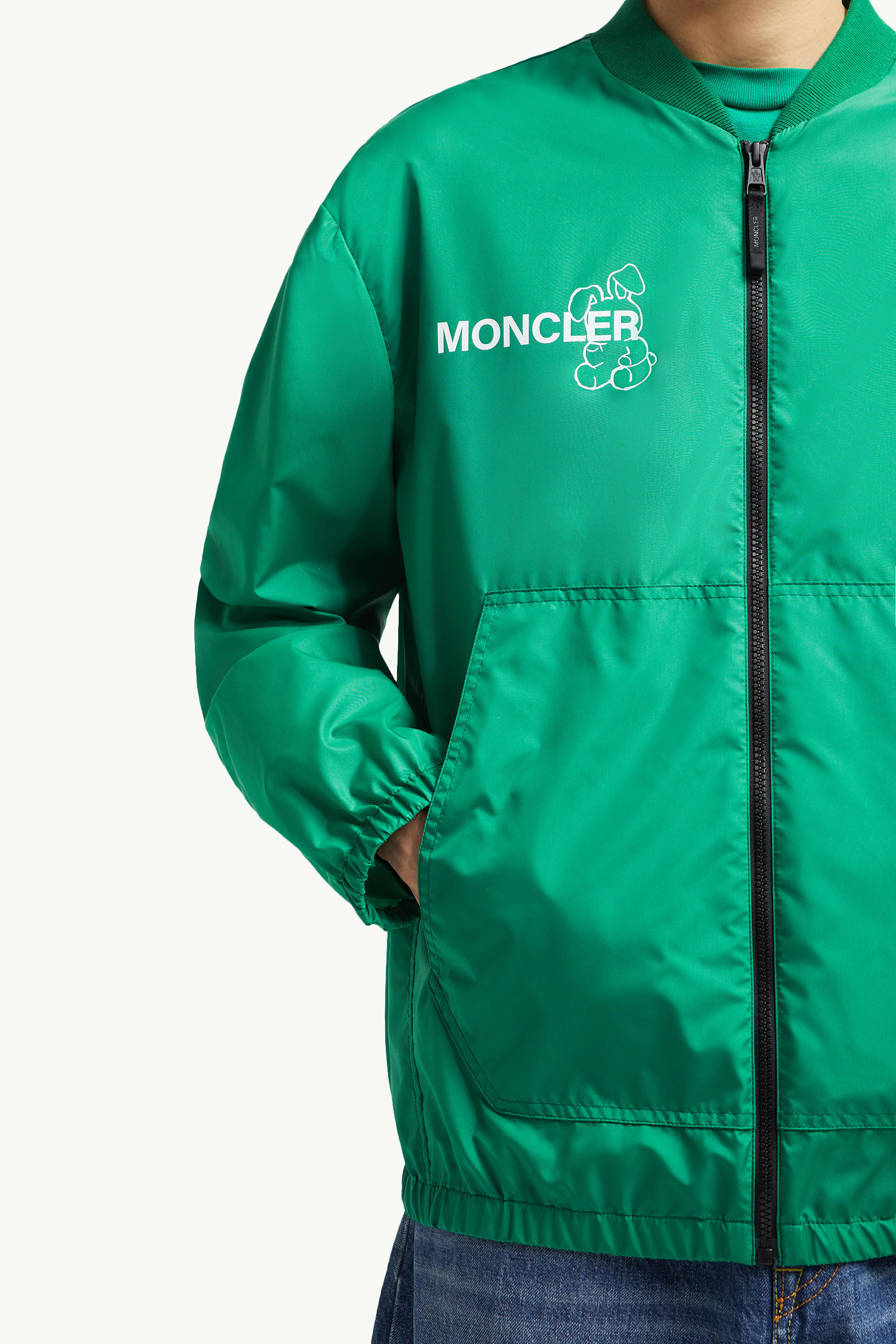 Moncler x FRGMT Ostria Bomber Jacket Men Leaf Green Moncler 7