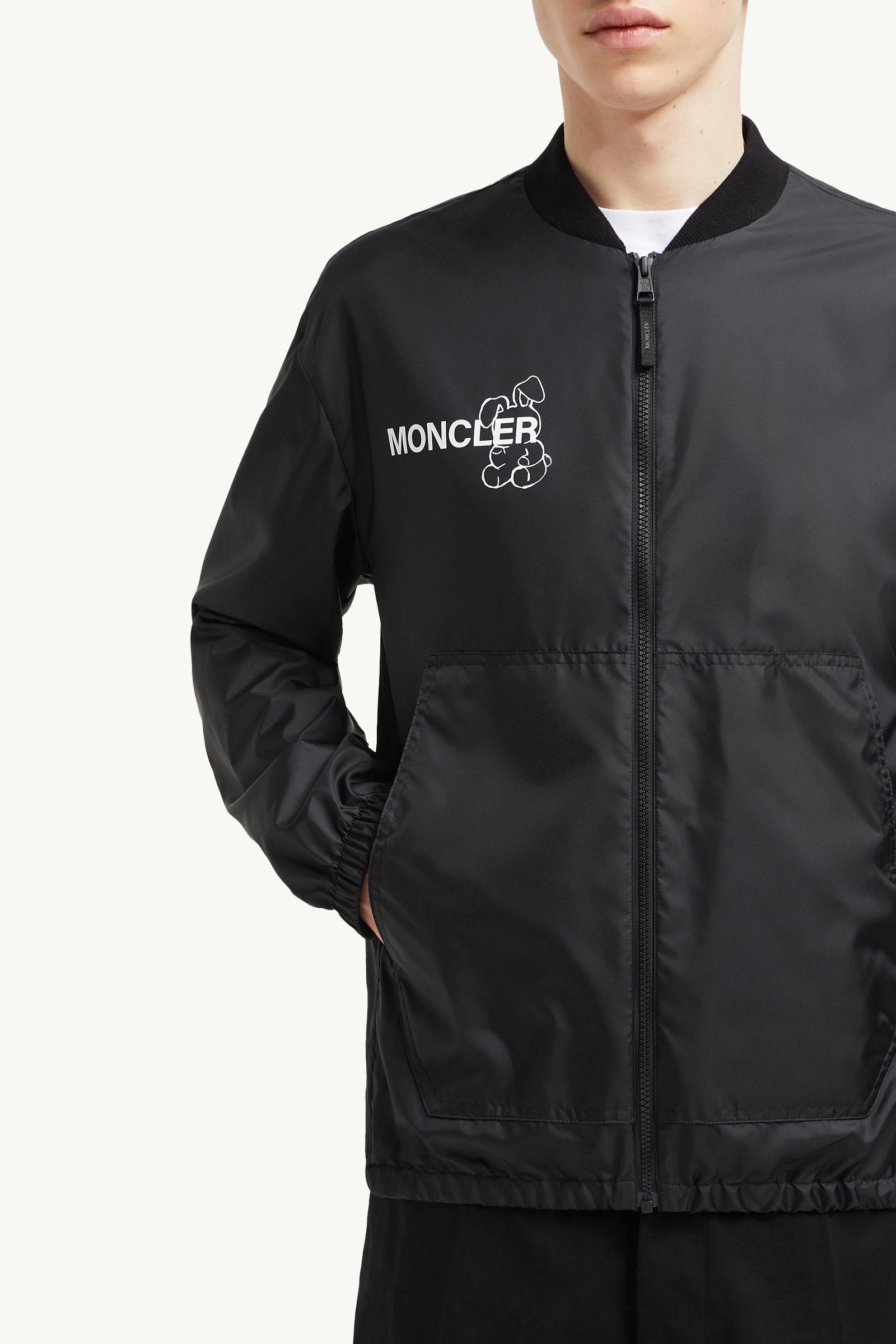 Moncler x FRGMT Ostria Bomber Jacket Men Black Moncler 7