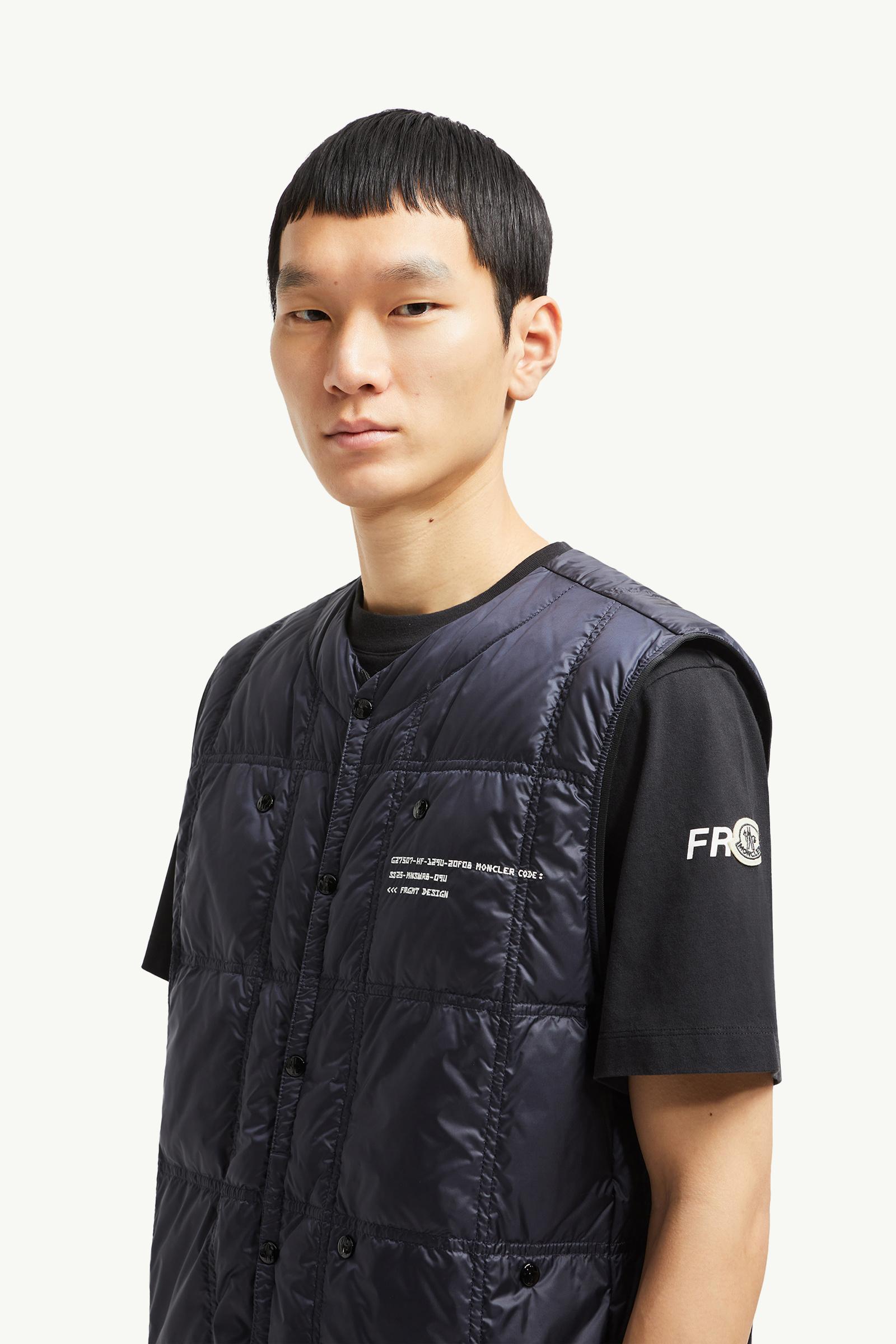 Moncler x FRGMT Vaile Packable Down Gilet Men Navy Blue Moncler 1