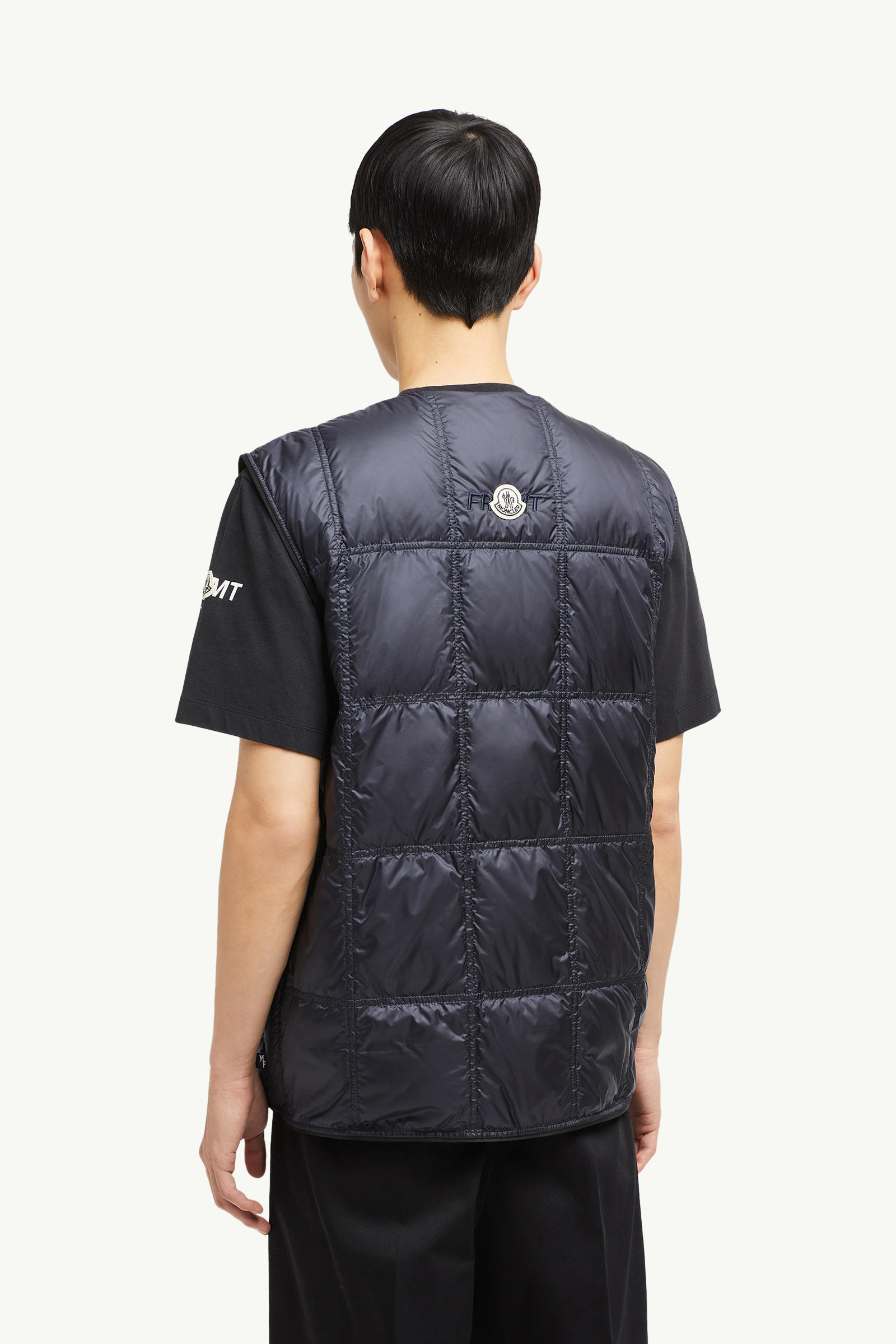 Moncler x FRGMT Vaile Packable Down Gilet Men Navy Blue Moncler 4
