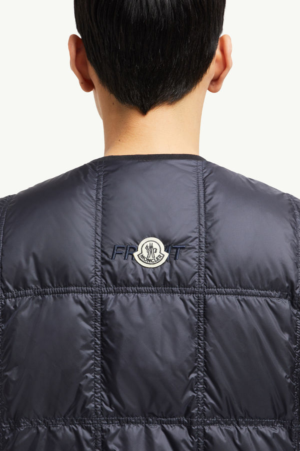 Moncler x FRGMT Vaile Packable Down Gilet Men Navy Blue Moncler 6