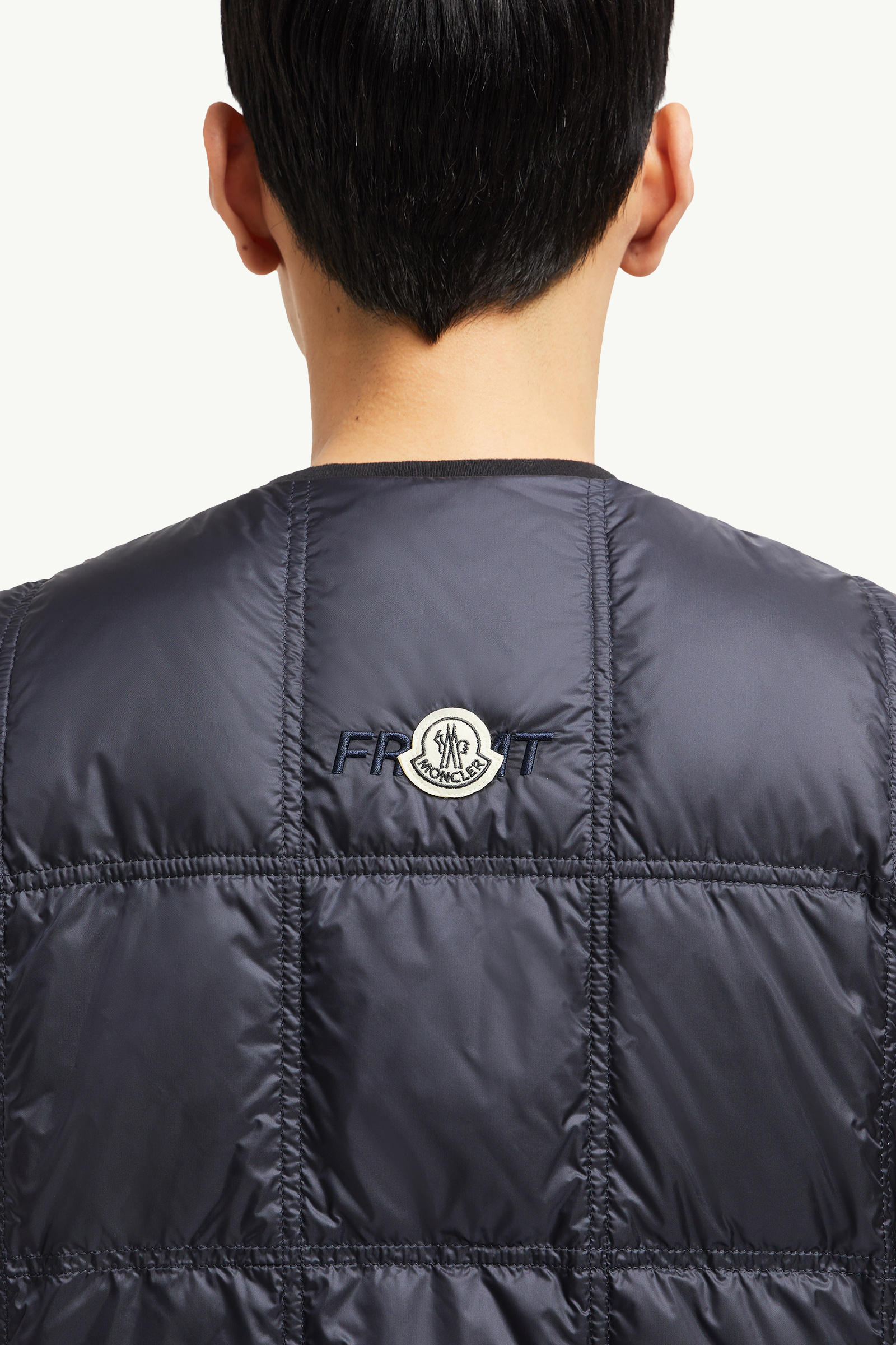 Moncler x FRGMT Vaile Packable Down Gilet Men Navy Blue Moncler 6