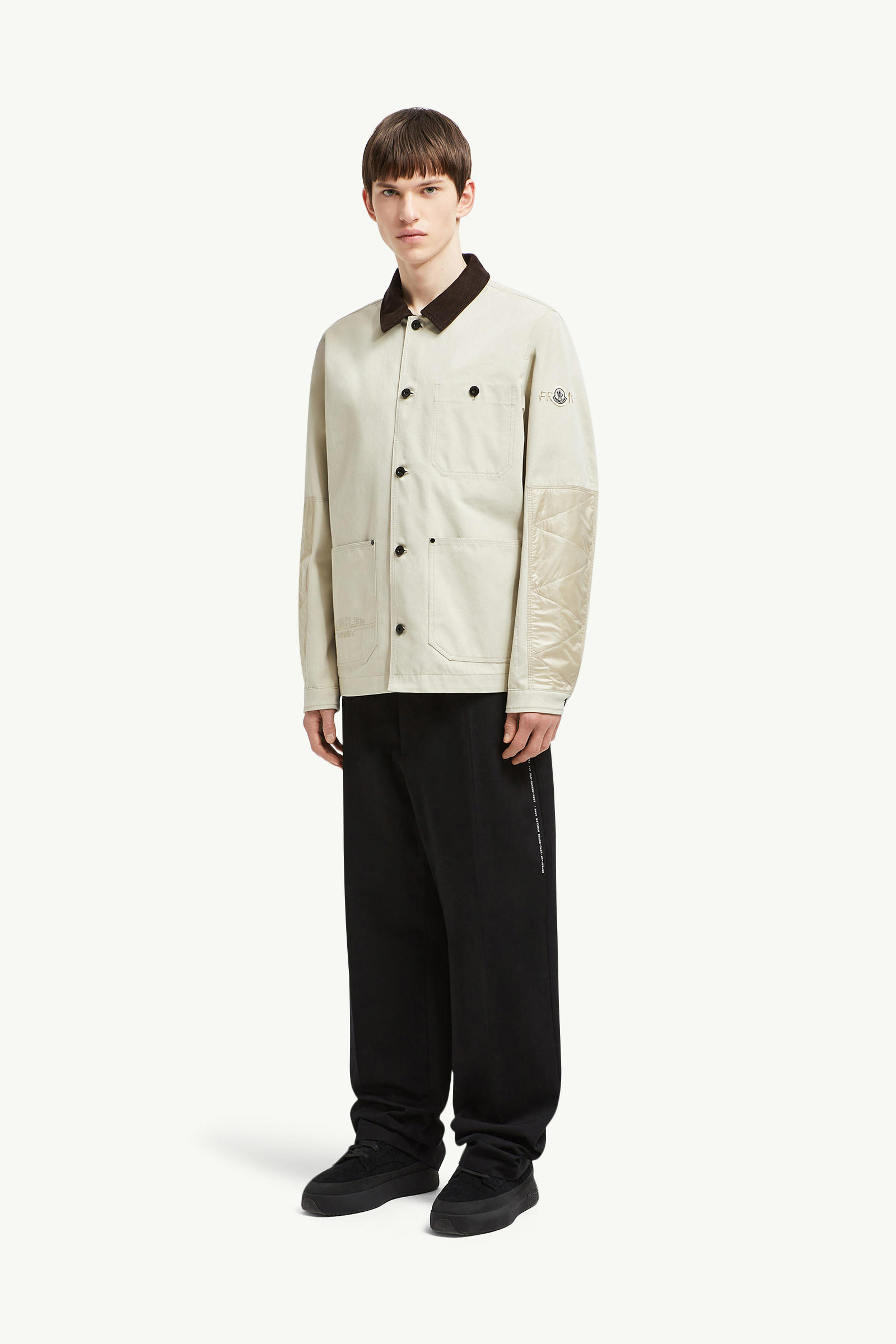 Moncler x FRGMT Geike男士棉质衬衫式夹克外套 男士 米色 Moncler 0