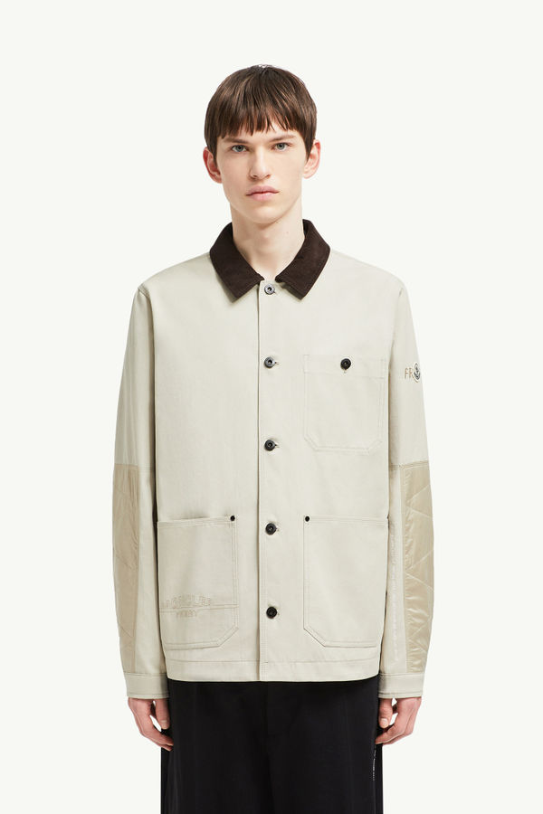 Moncler x FRGMT Geike Hemdjacke aus Baumwolle Herren Beige Moncler 3
