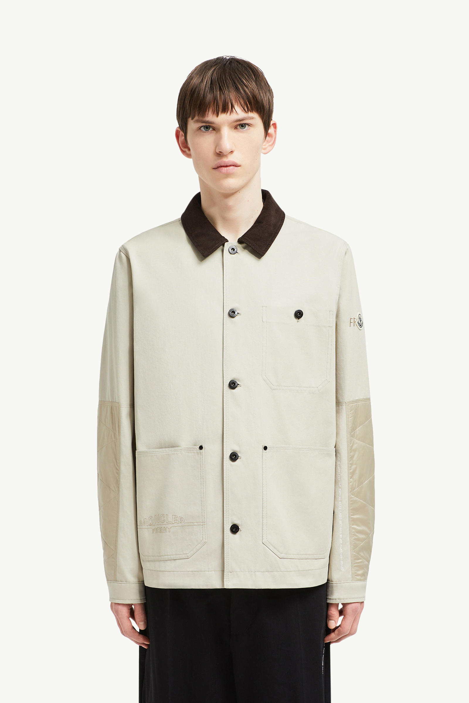 Moncler x FRGMT Geike男士棉质衬衫式夹克外套 男士 米色 Moncler 3