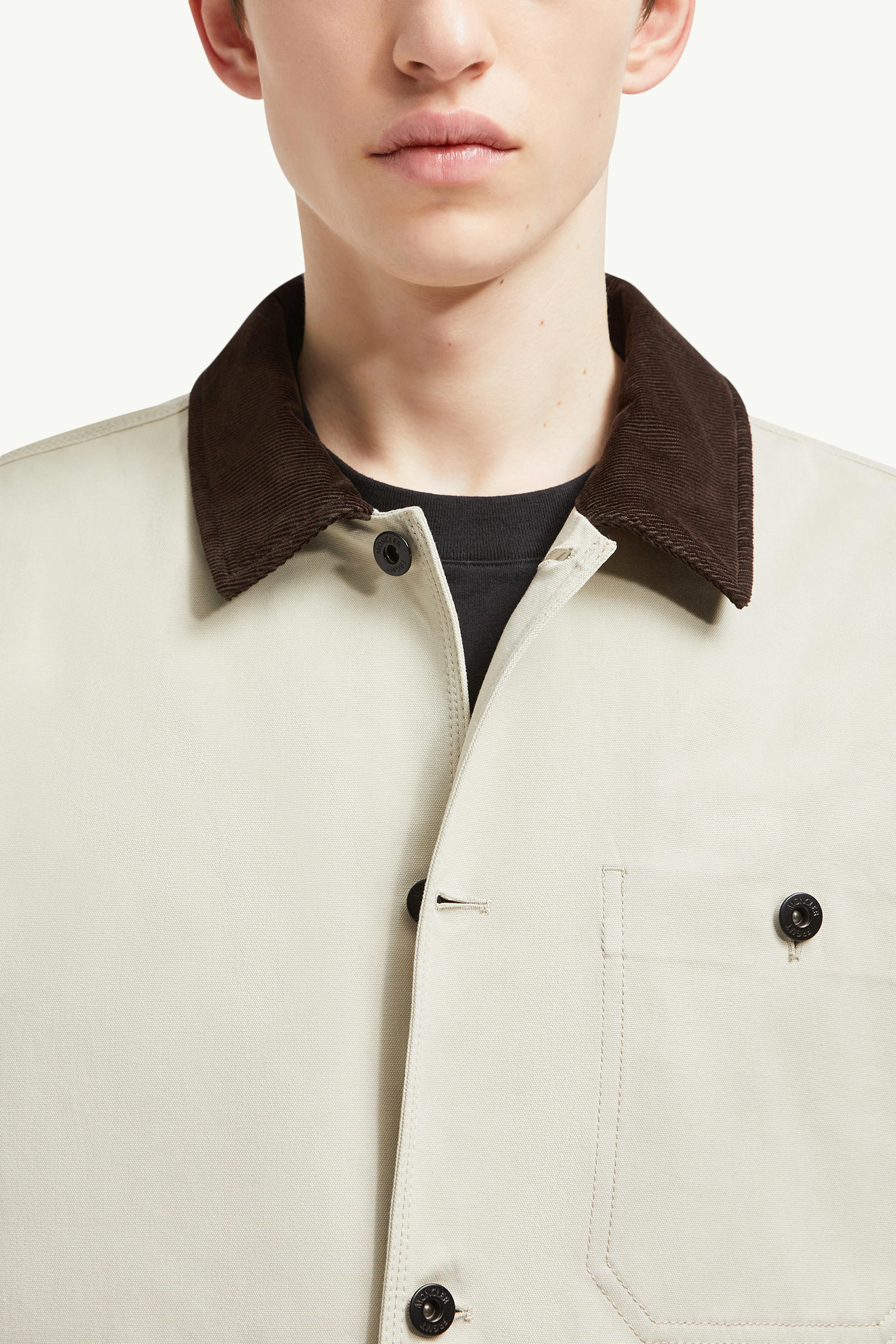 Moncler x FRGMT Geike Cotton Shirt Jacket Men Beige Moncler 6