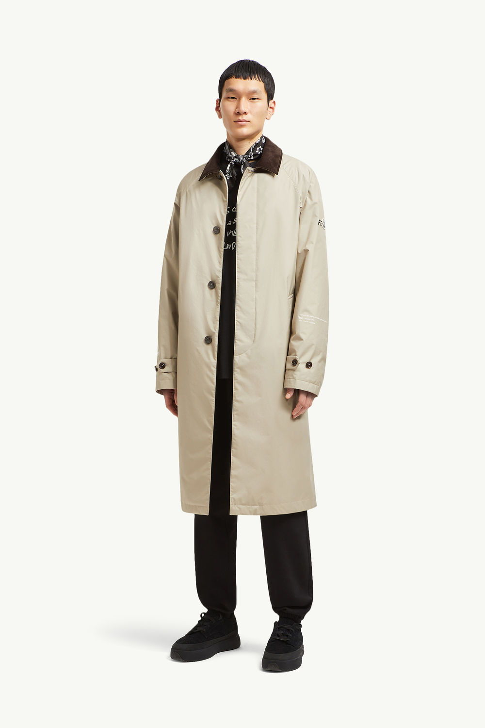 Moncler x FRGMT Nabeh GORE-TEX INFINIUM™ Trench Coat Men Beige Moncler 0