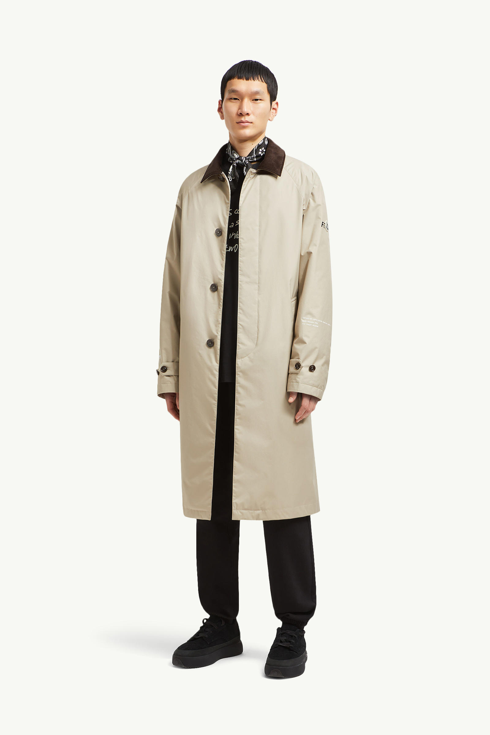 Moncler x FRGMT Nabeh GORE-TEX INFINIUM™ Trench Coat Men Beige Moncler 0