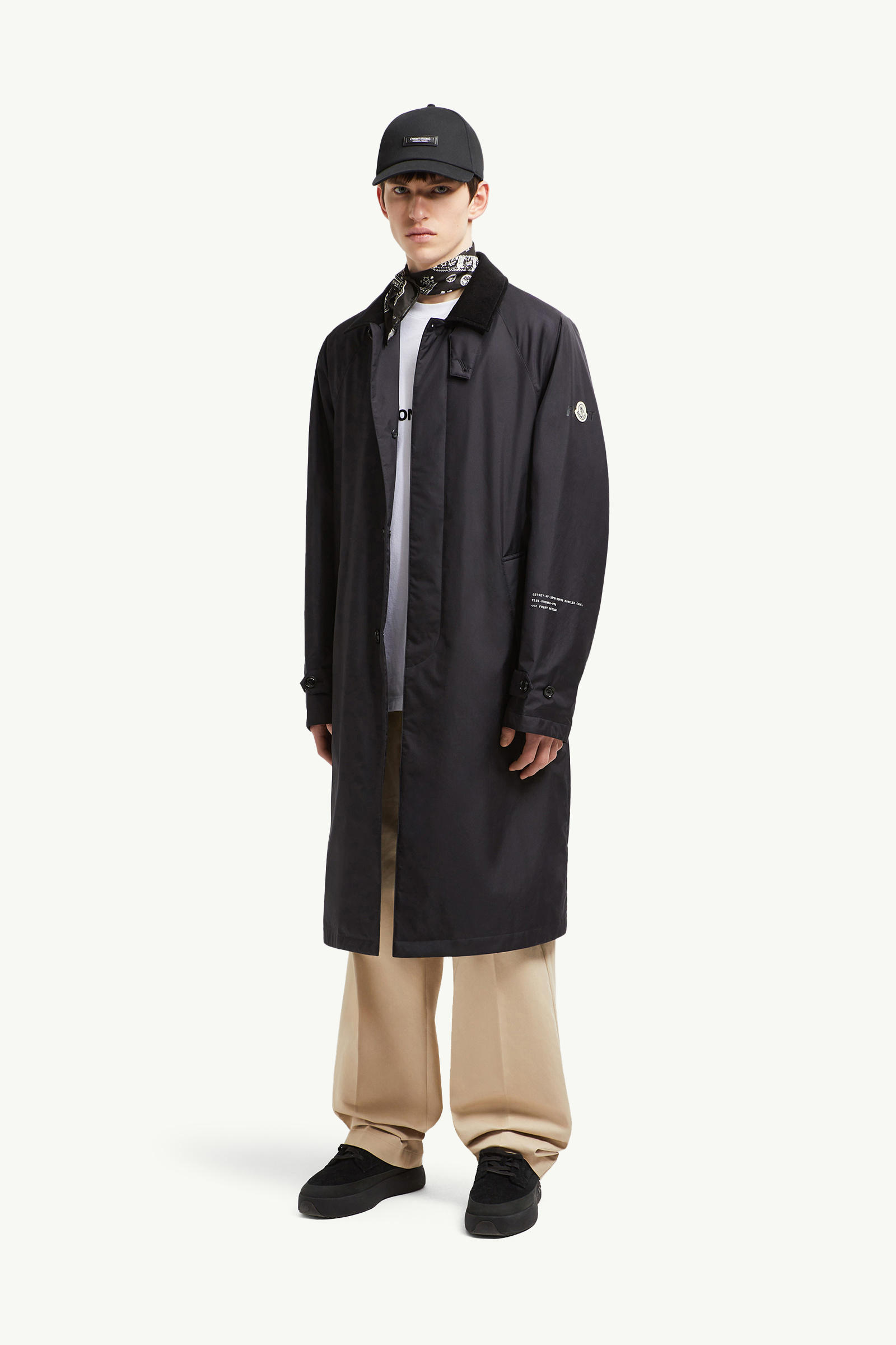 Moncler x FRGMT Nabeh GORE-TEX INFINIUM™ Trench Coat Men Navy Blue Moncler 0