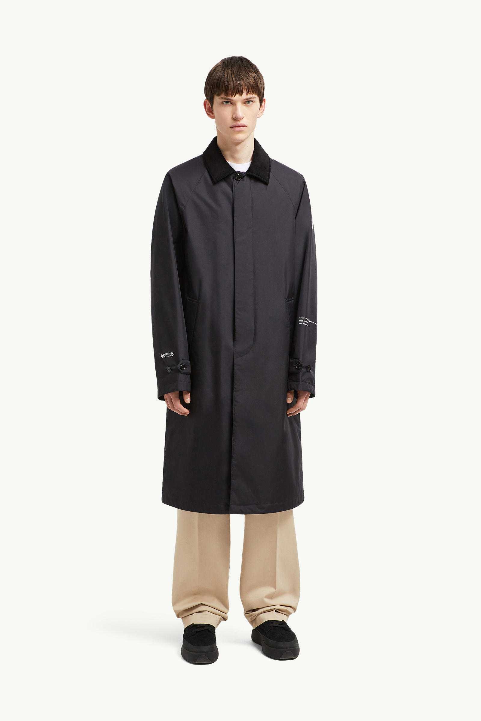 Moncler x FRGMT Nabeh GORE-TEX INFINIUM™ Trench Coat Men Navy Blue Moncler 3
