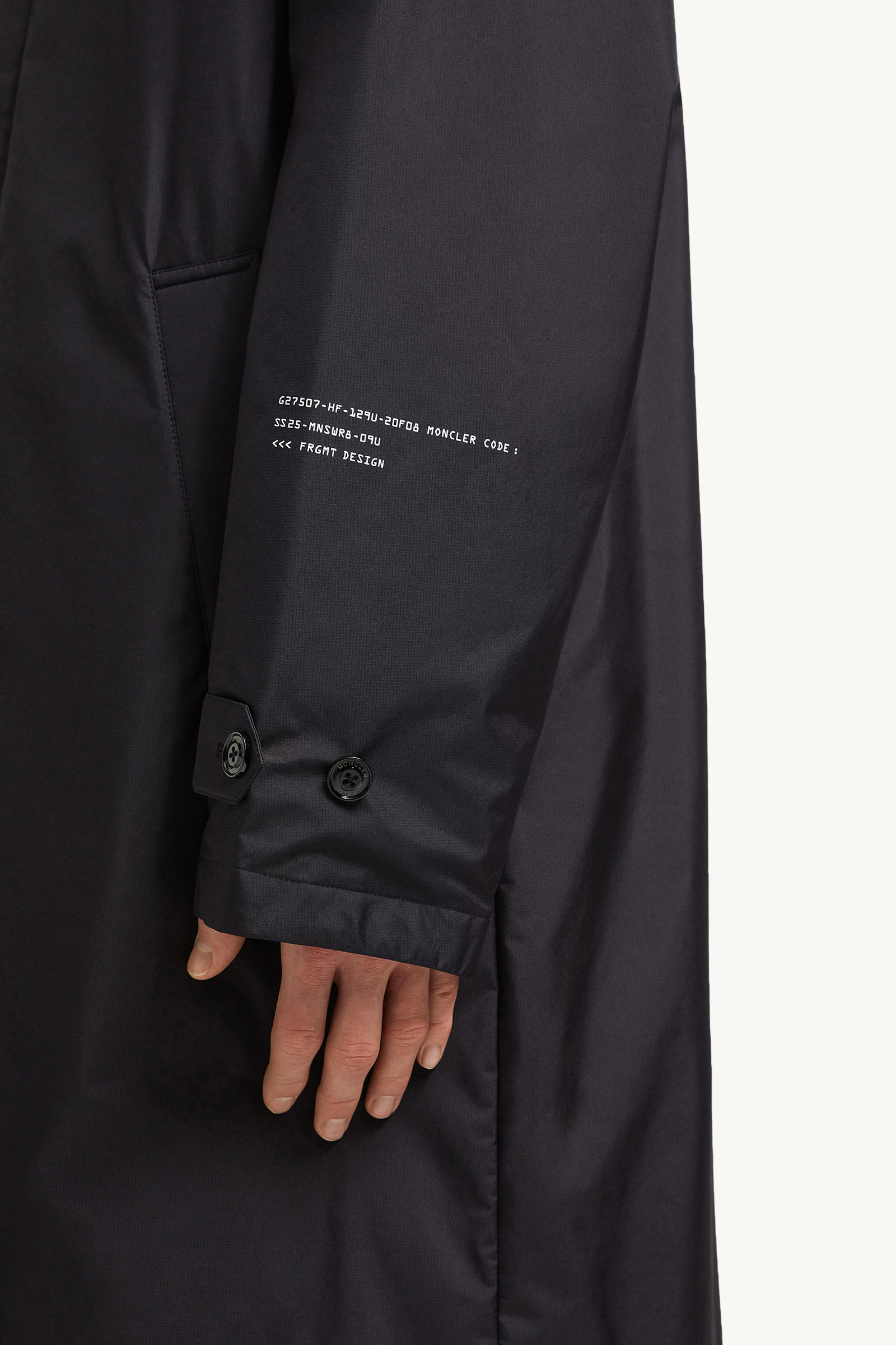 Moncler x FRGMT Nabeh GORE-TEX INFINIUM™ Trench Coat Men Navy Blue Moncler 5