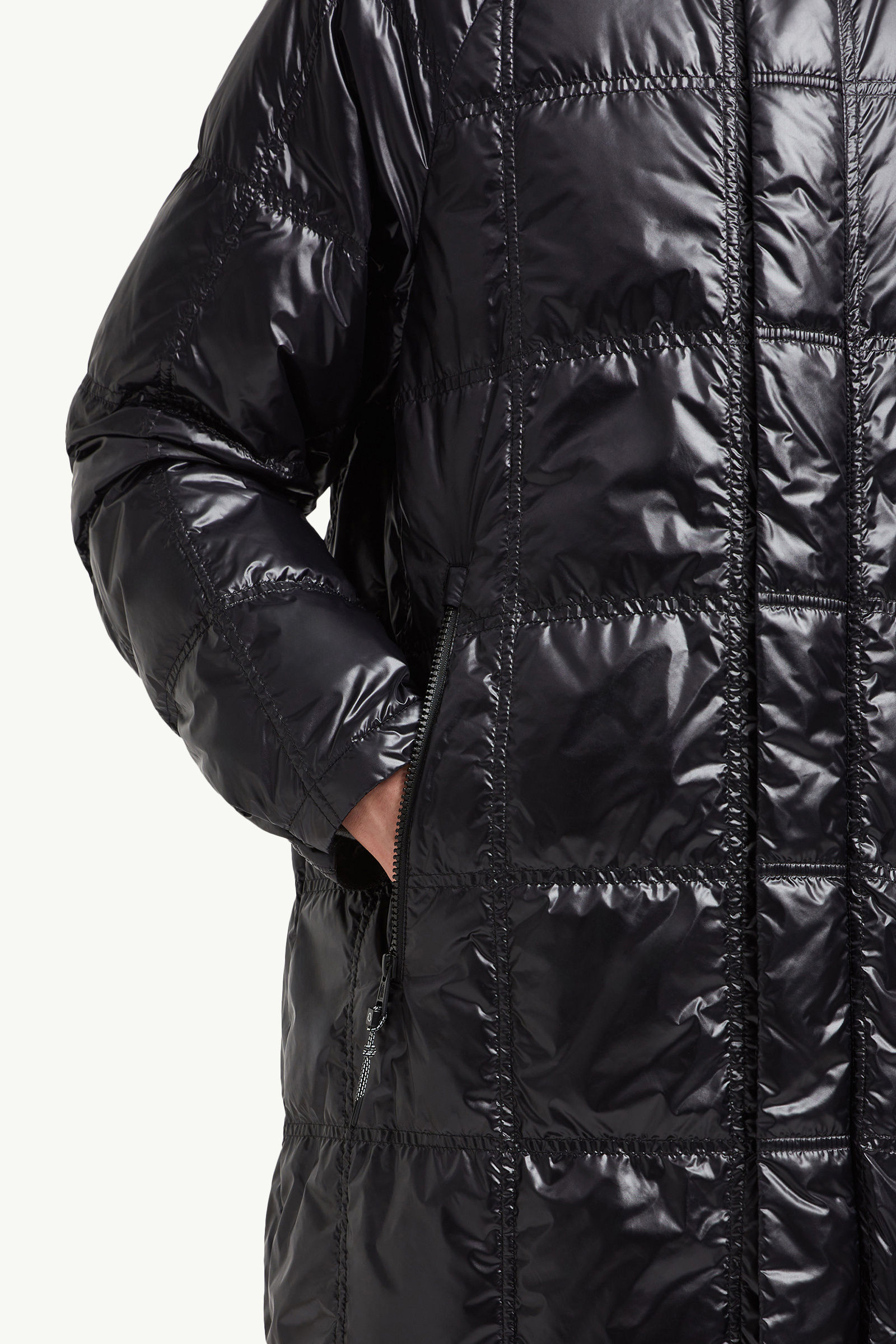 Kasuf Long Down Jacket Black Moncler 7