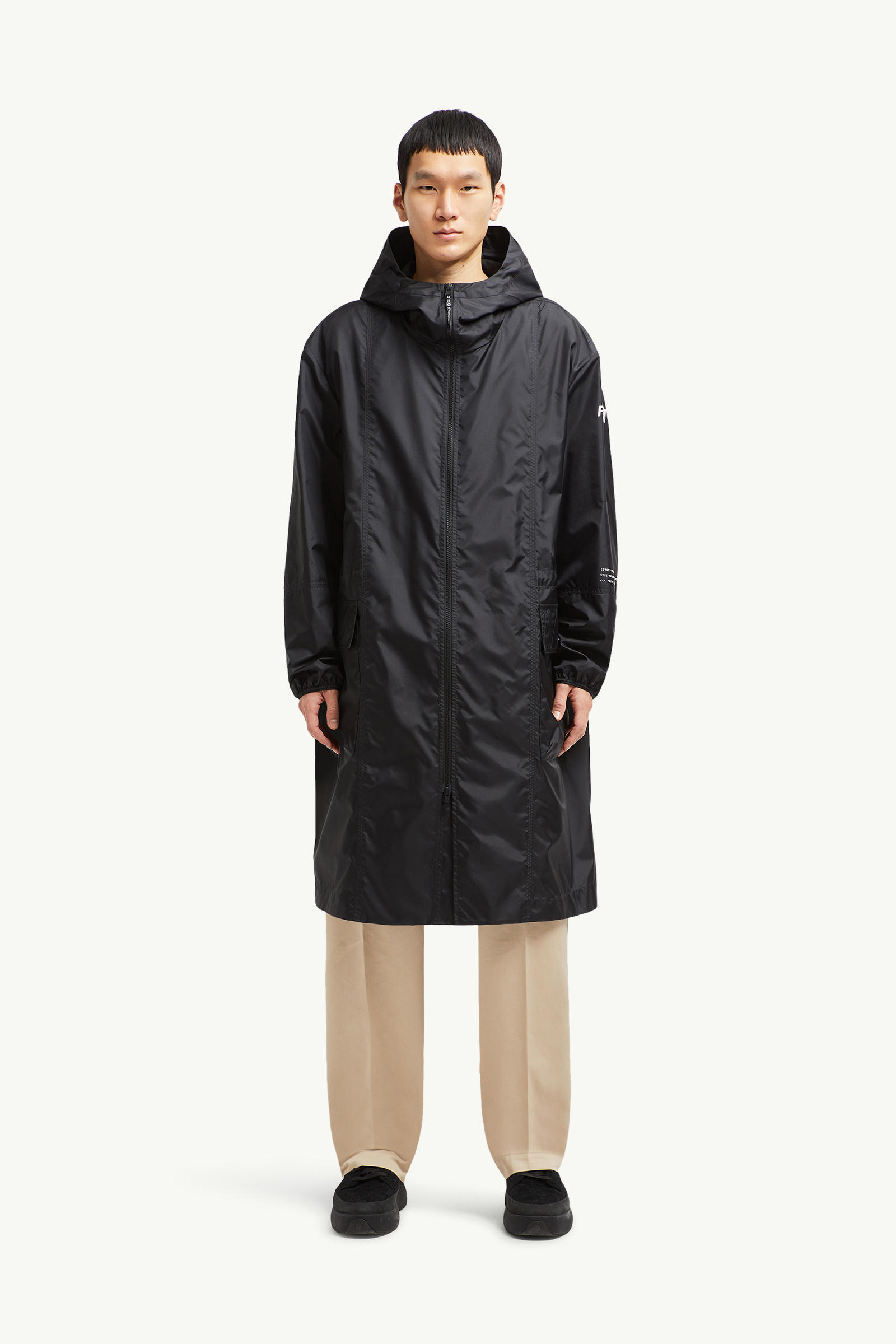 Moncler x FRGMT Ishta verstaubarer Parka mit Kapuze Herren Schwarz Moncler 3