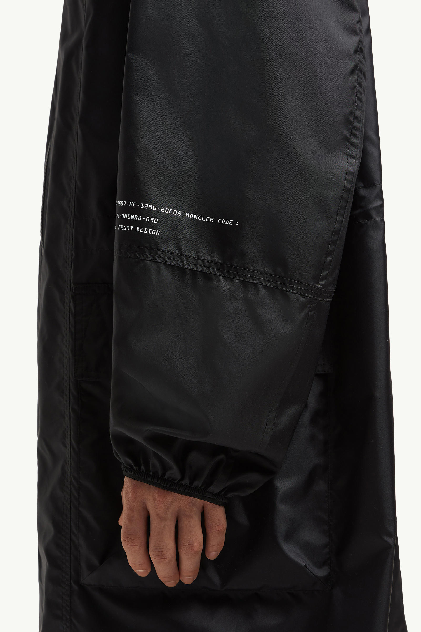 Moncler x FRGMT Ishta verstaubarer Parka mit Kapuze Herren Schwarz Moncler 5