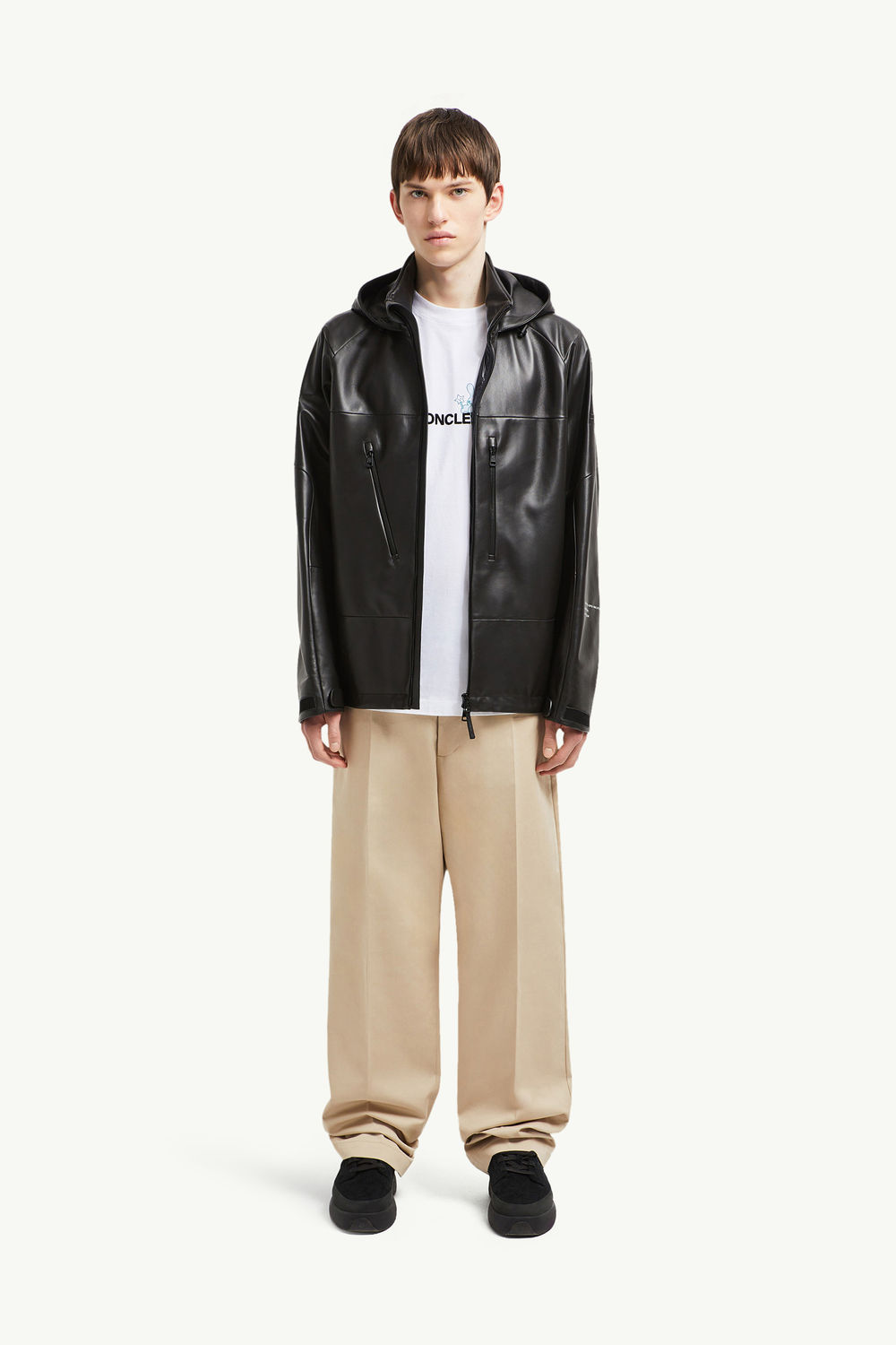 Moncler x FRGMT Hose aus Baumwoll-Gabardine Herren Beige Moncler 0